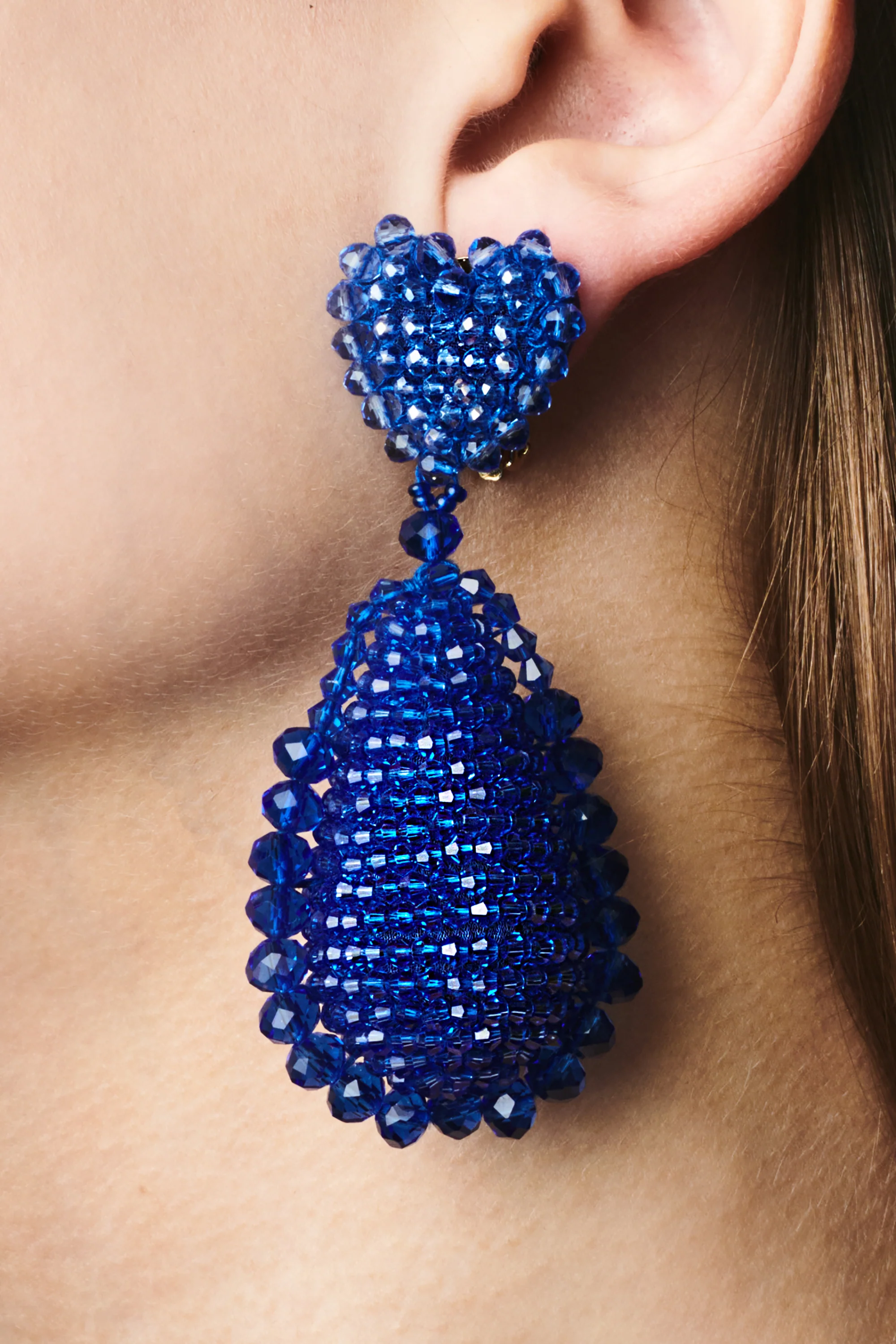 ADELINE EARRINGS - AQUA/MARINE
