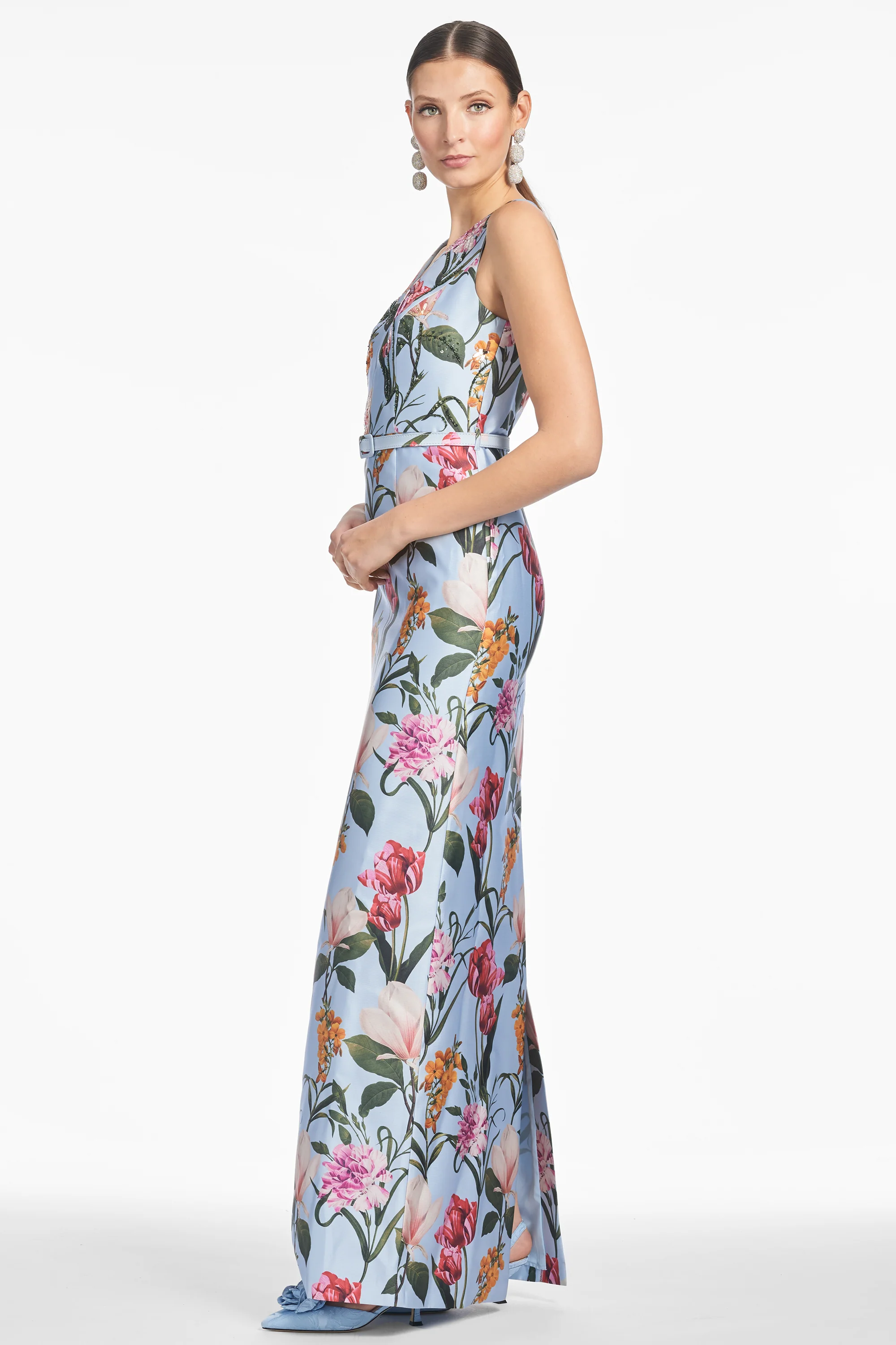 ADELLYN GOWN - GLACIAL BLUE BLOSSOMS - FINAL SALE - Image 2
