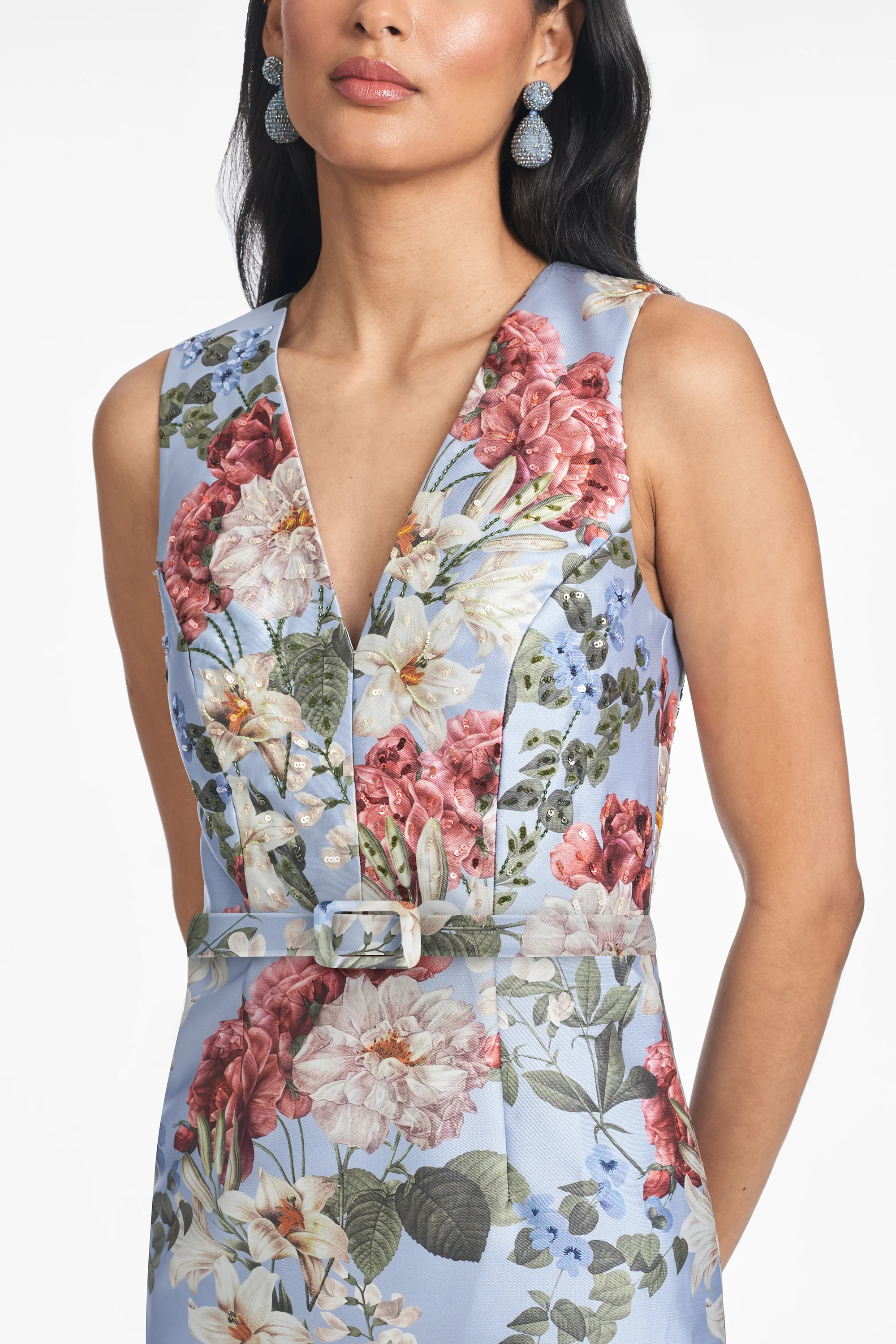 ADELLYN GOWN - POWDER BLUE BOUQUET - FINAL SALE - Image 2