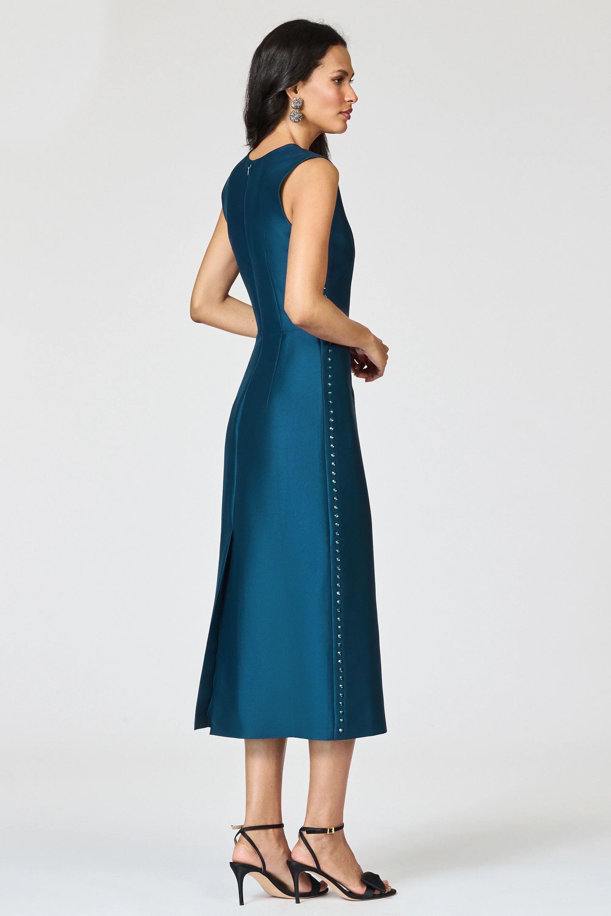 ALBA DRESS - BOTTLE GREEN - FINAL SALE - Image 4