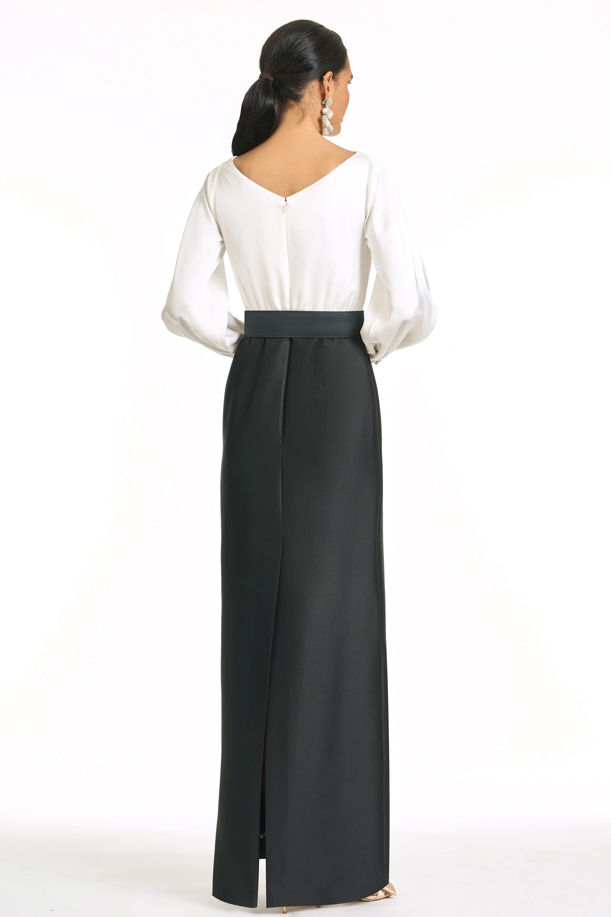 ASTOR GOWN - IVORY/BLACK - Image 5