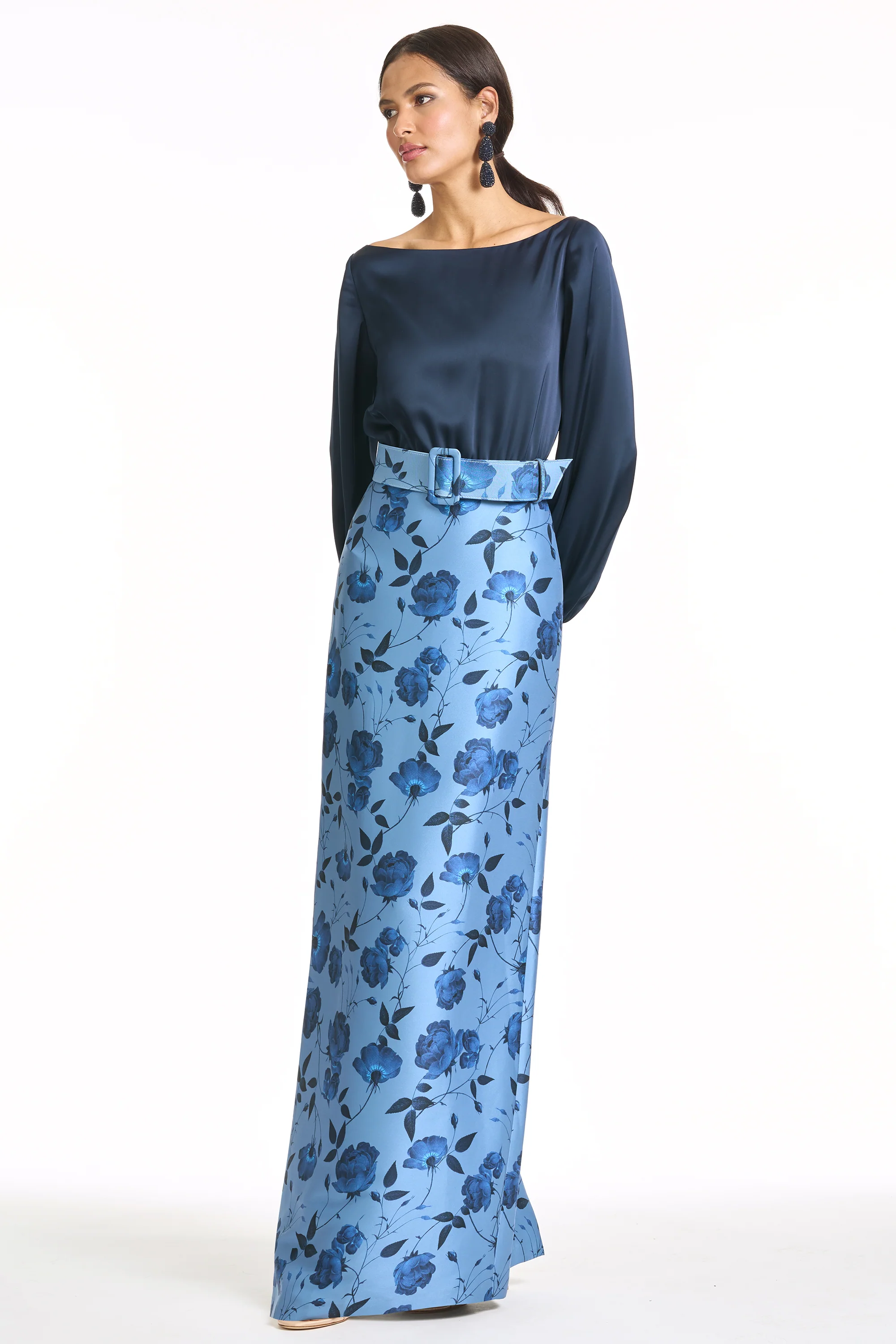 ASTOR GOWN - WILD STEEL ROSES - FINAL SALE - Image 2
