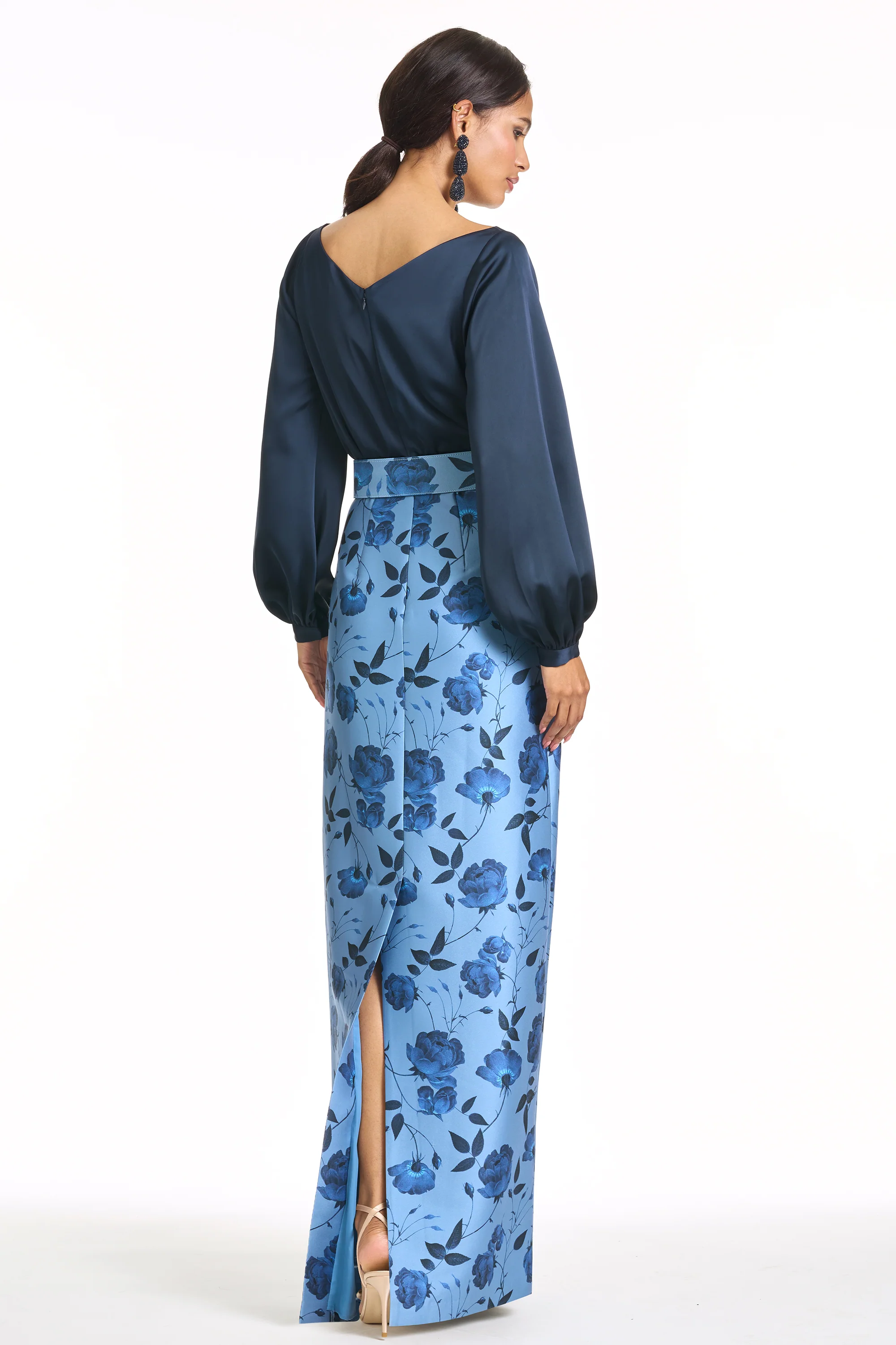 ASTOR GOWN - WILD STEEL ROSES - FINAL SALE - Image 3