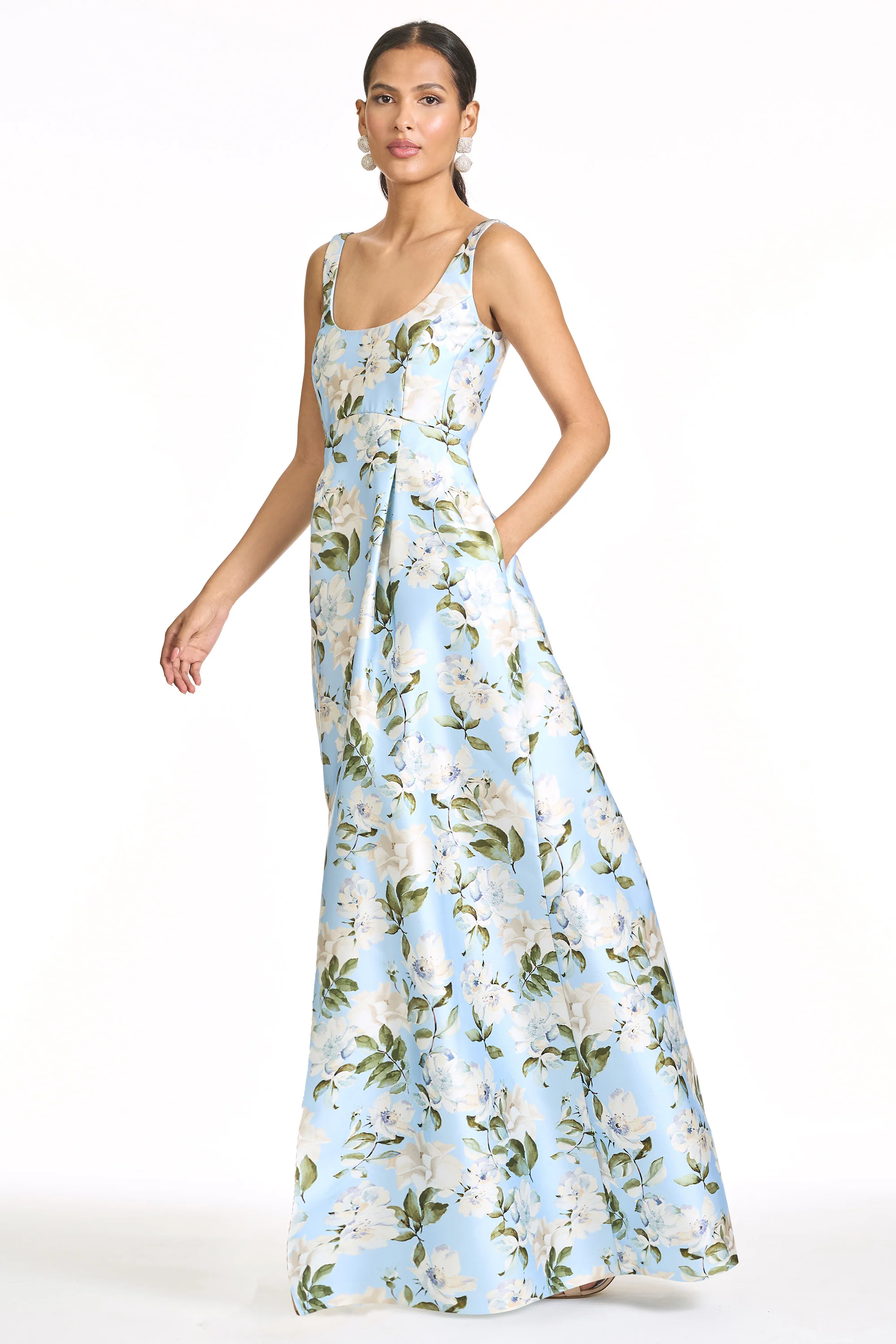 AURORA GOWN - SKY CAMELLIA - Image 2