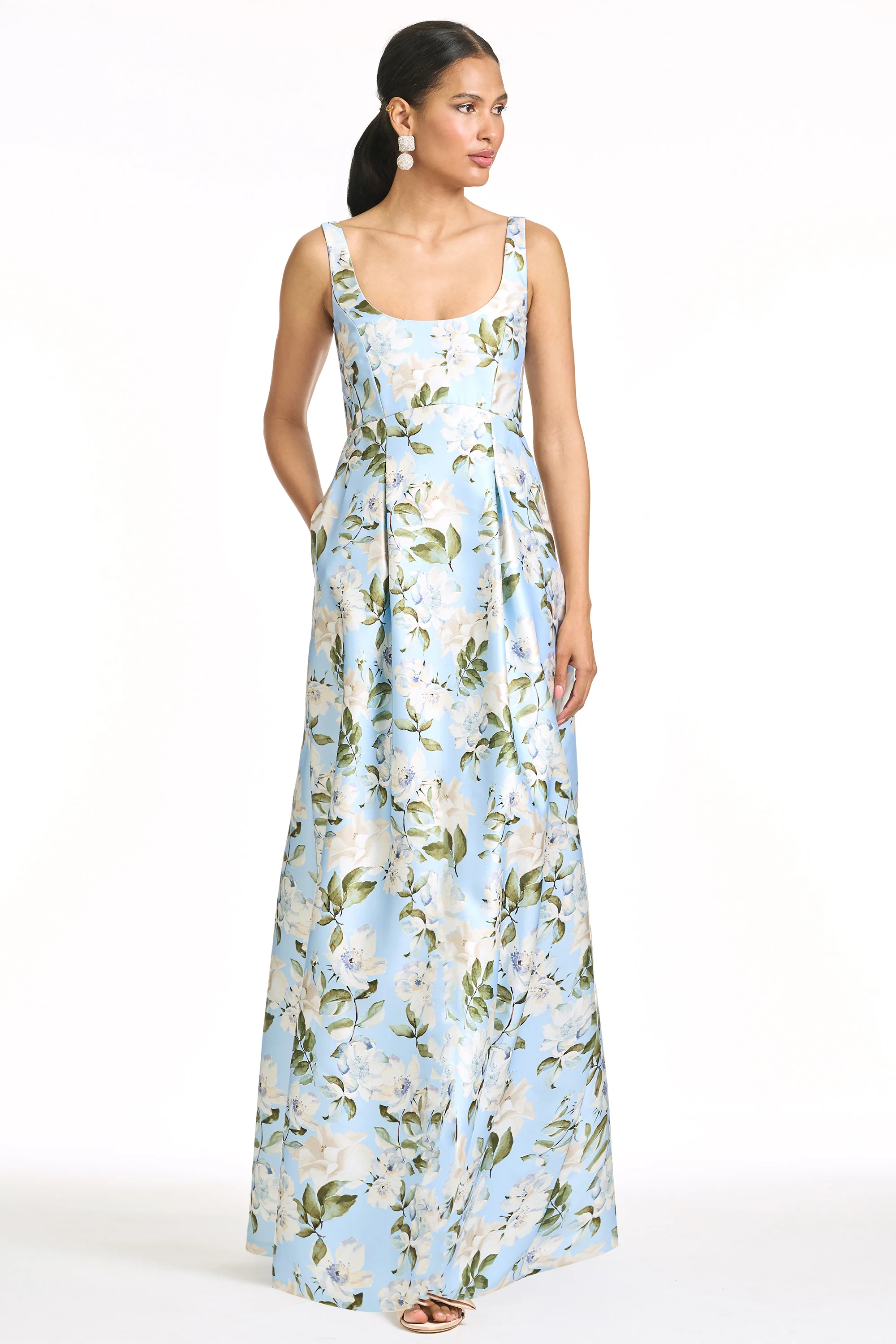 AURORA GOWN - SKY CAMELLIA - Image 3