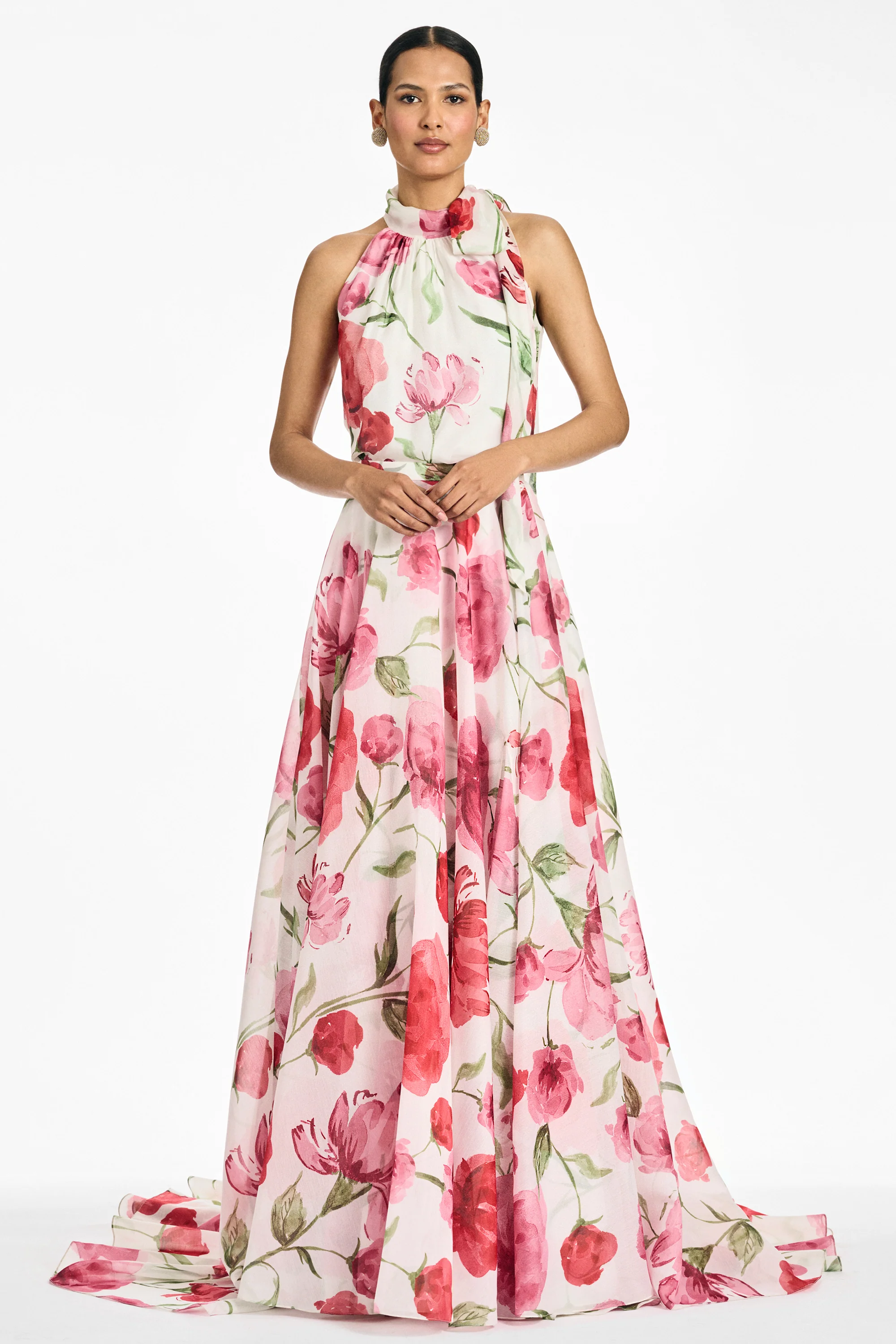 BELLAMY SKIRT - GRANDE WATERCOLOR POPPIES - Image 5