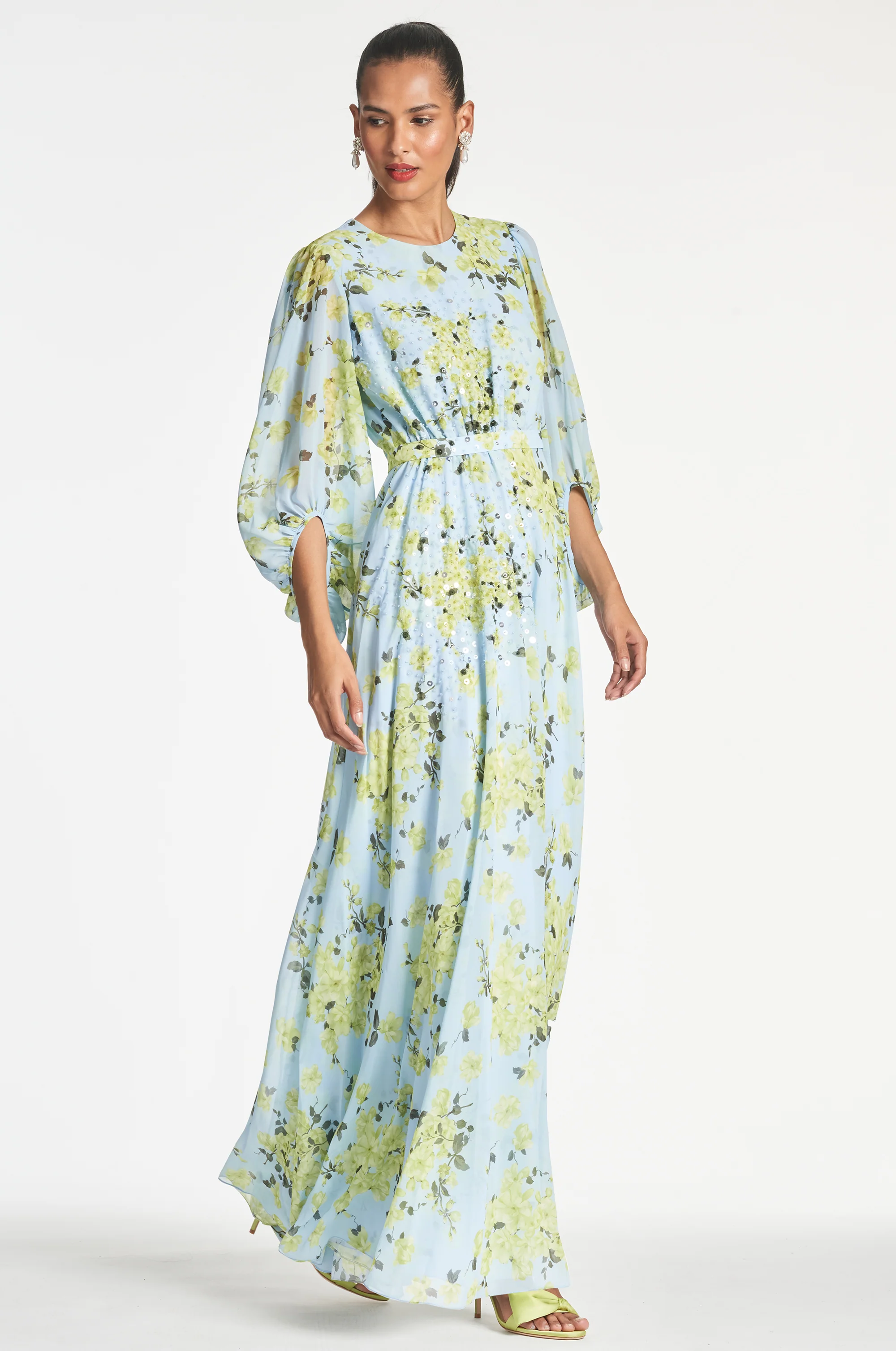 BIANCA GOWN - SKY CITRINE FLORAL - FINAL SALE - Image 3