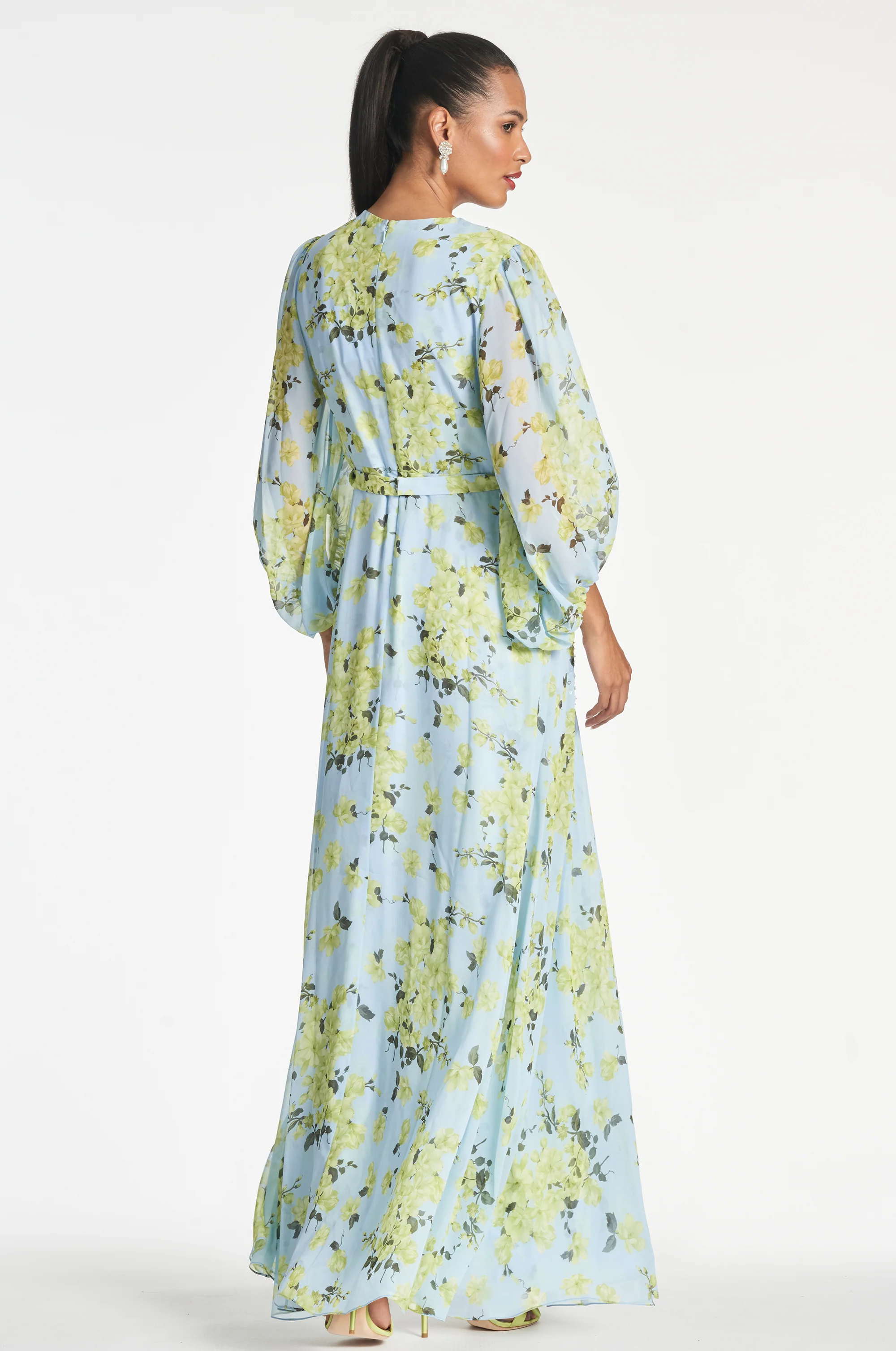 BIANCA GOWN - SKY CITRINE FLORAL - FINAL SALE - Image 5
