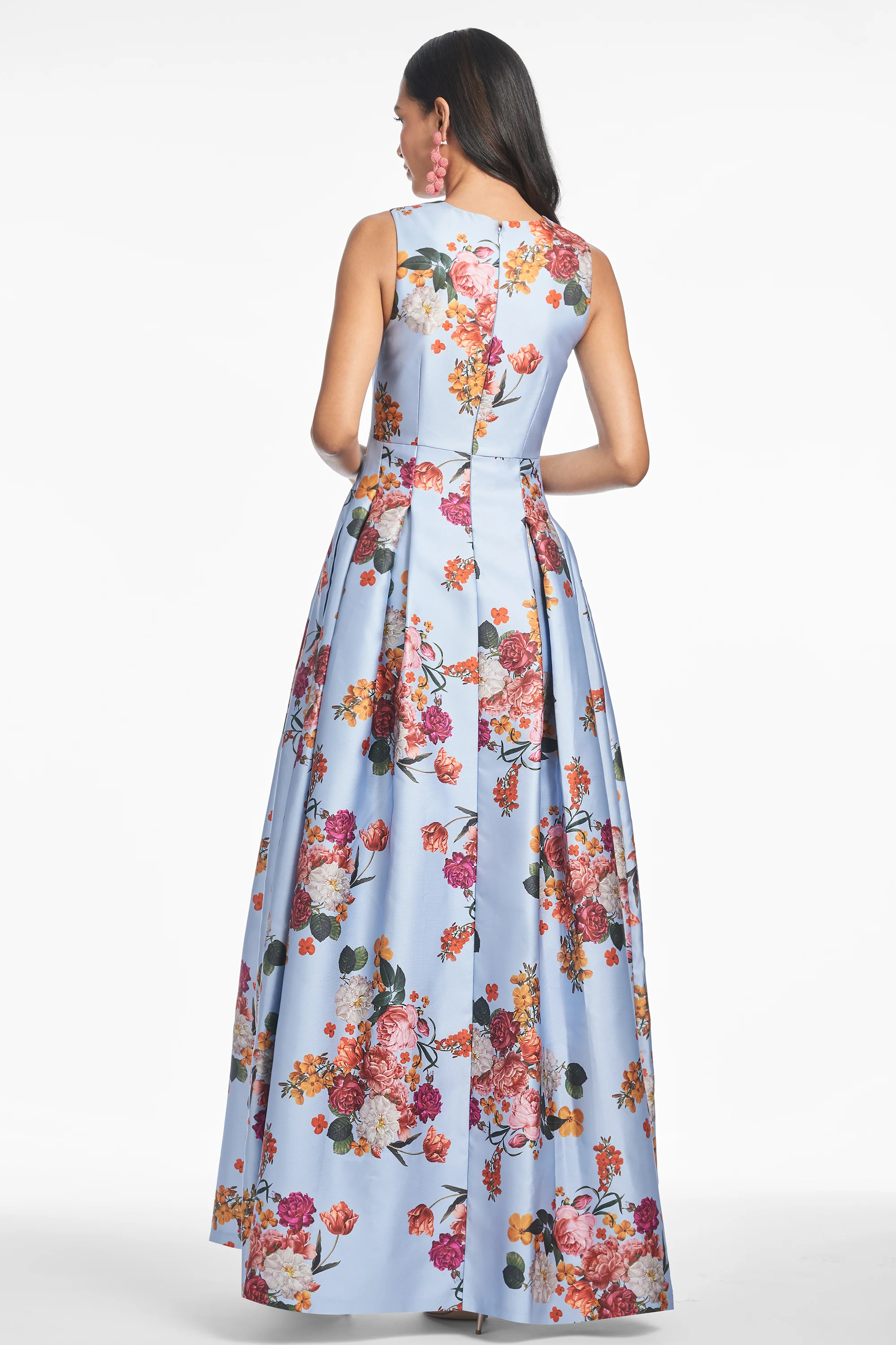BROOKE GOWN - GLACIAL BLUE BRIGHT BOUQUET - FINAL SALE - Image 4