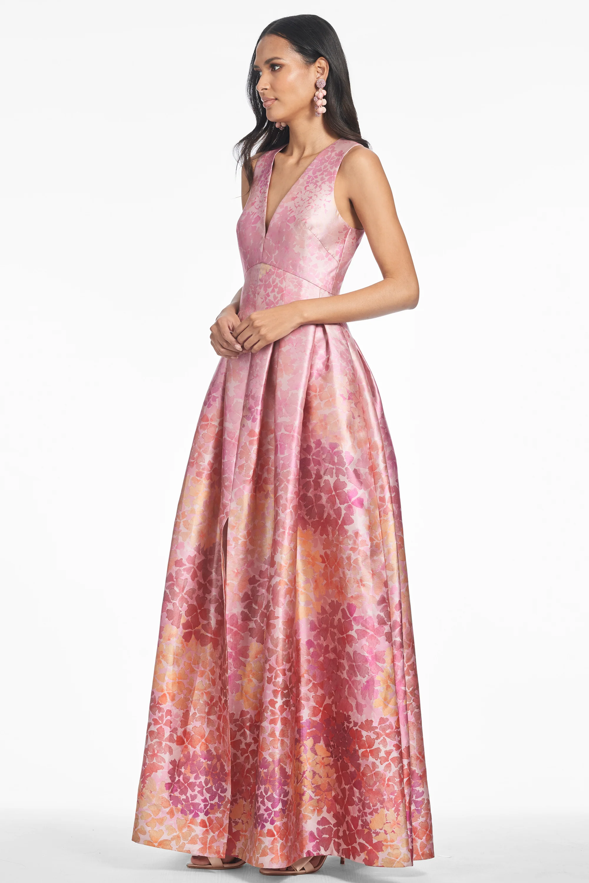 BROOKE GOWN - LIGHT SUNSET HYDRANGEA - FINAL SALE - Image 2