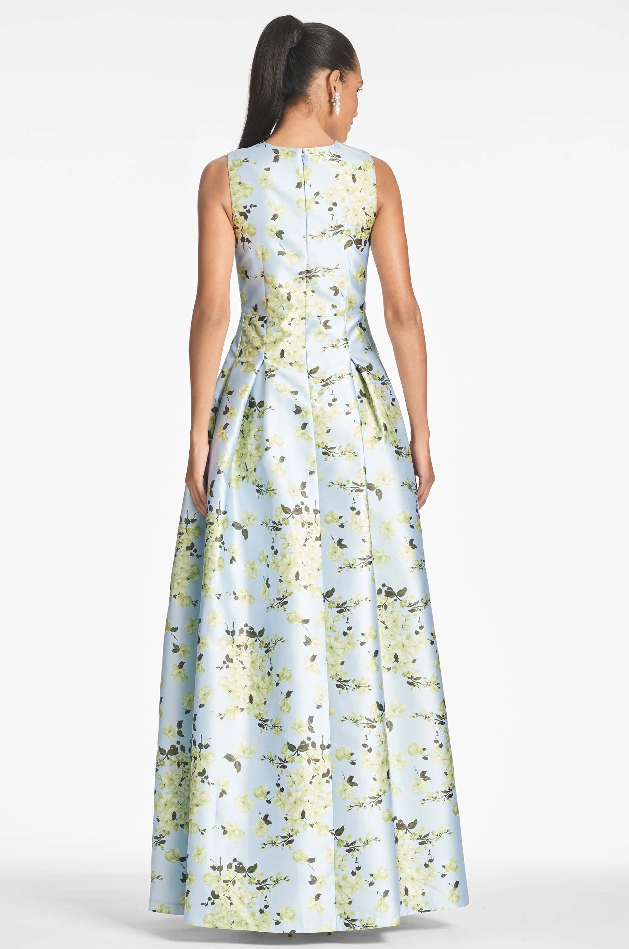 BROOKE GOWN - SKY CITRINE FLORAL - FINAL SALE - Image 4