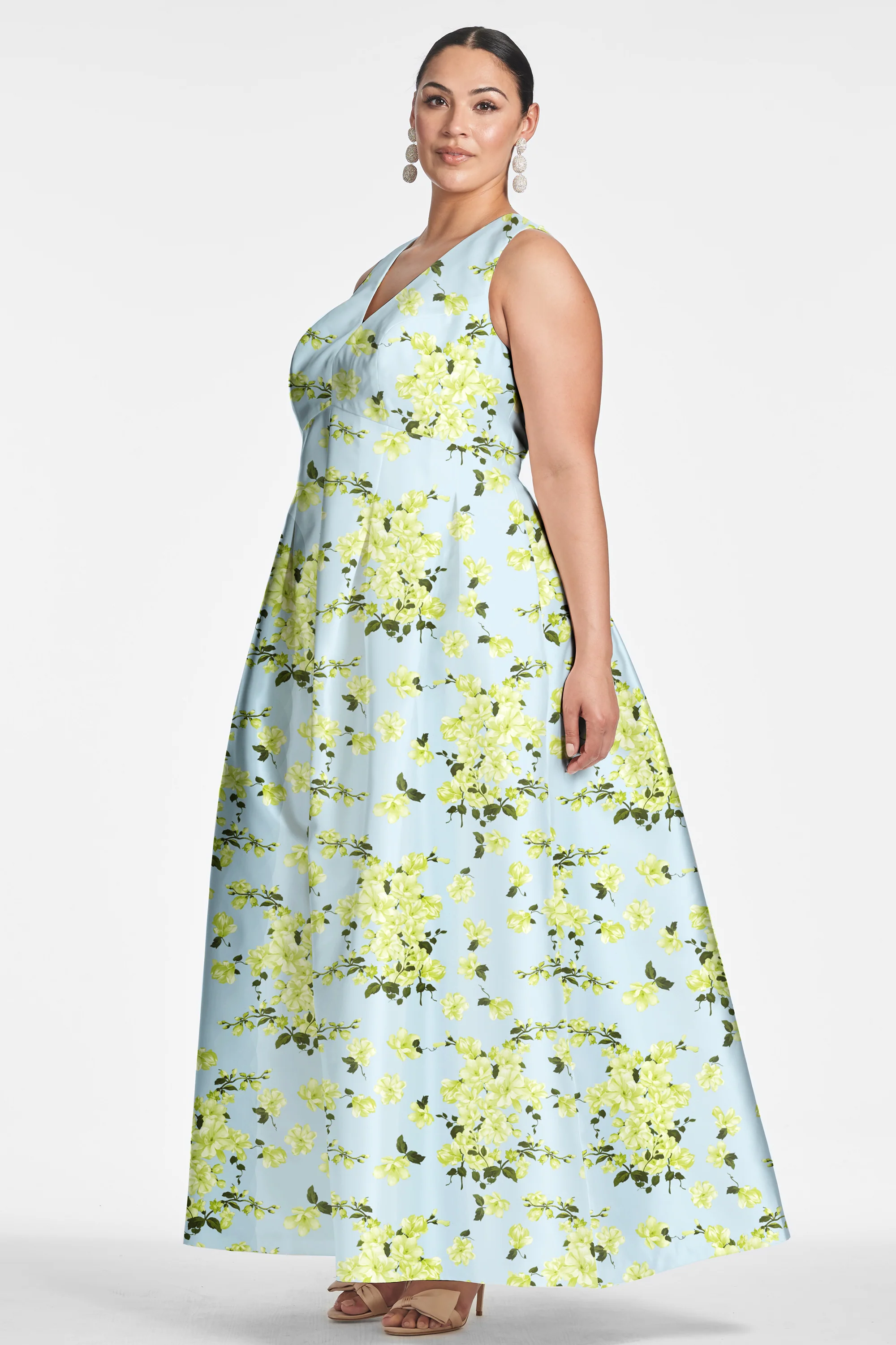 BROOKE GOWN - SKY CITRINE FLORAL - FINAL SALE - Image 6