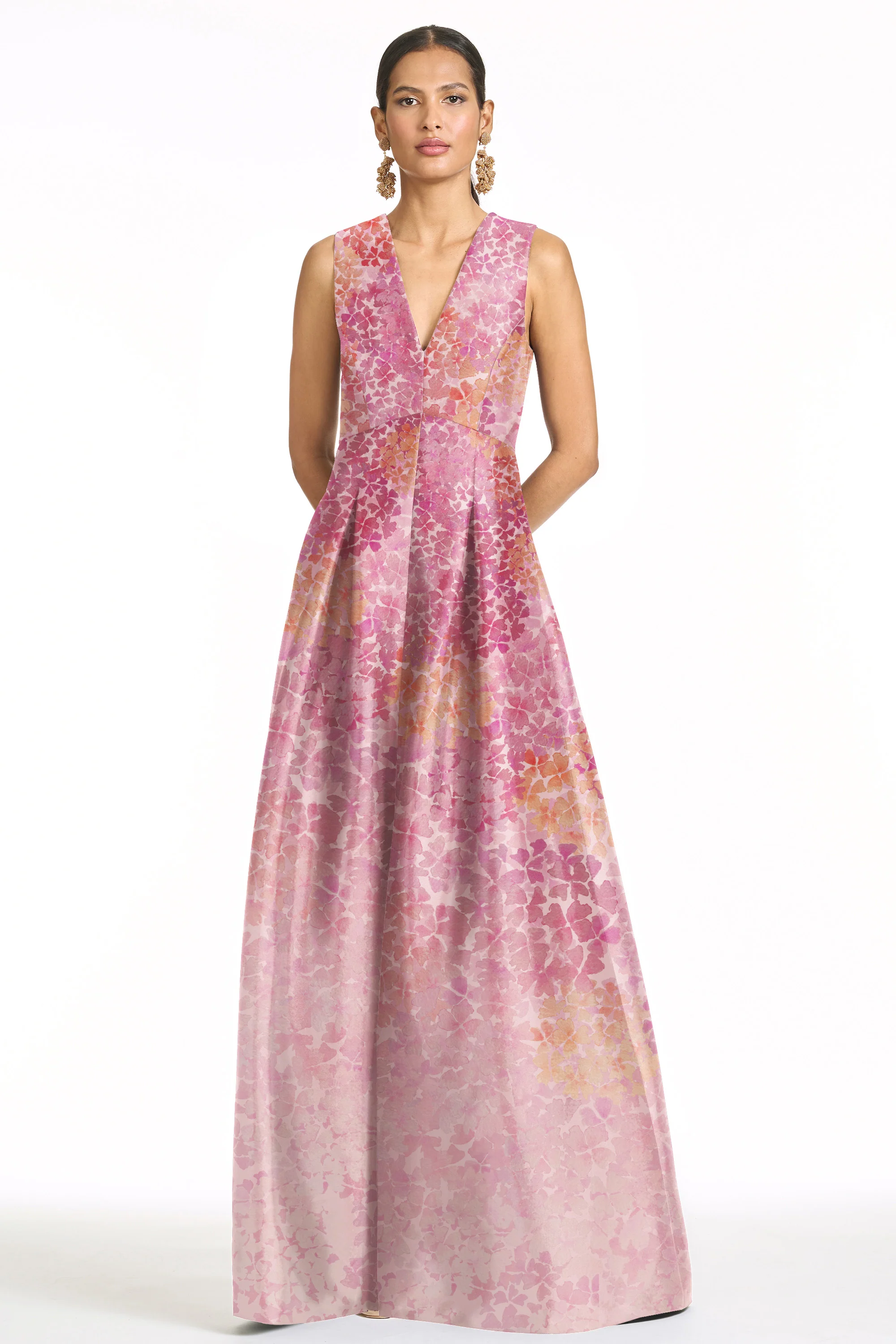 BROOKLYNNE GOWN - LIGHT SUNSET HYDRANGEA