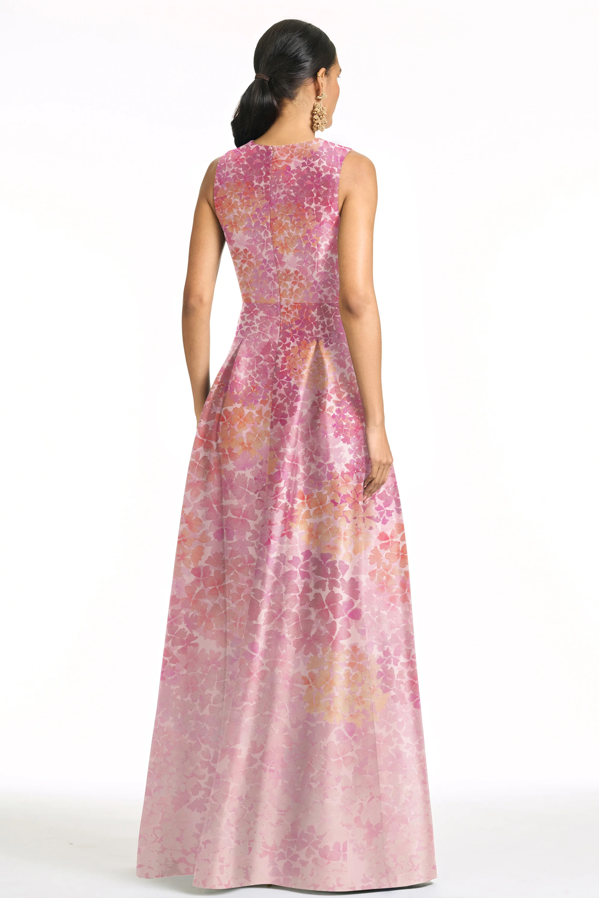 BROOKLYNNE GOWN - LIGHT SUNSET HYDRANGEA - Image 3