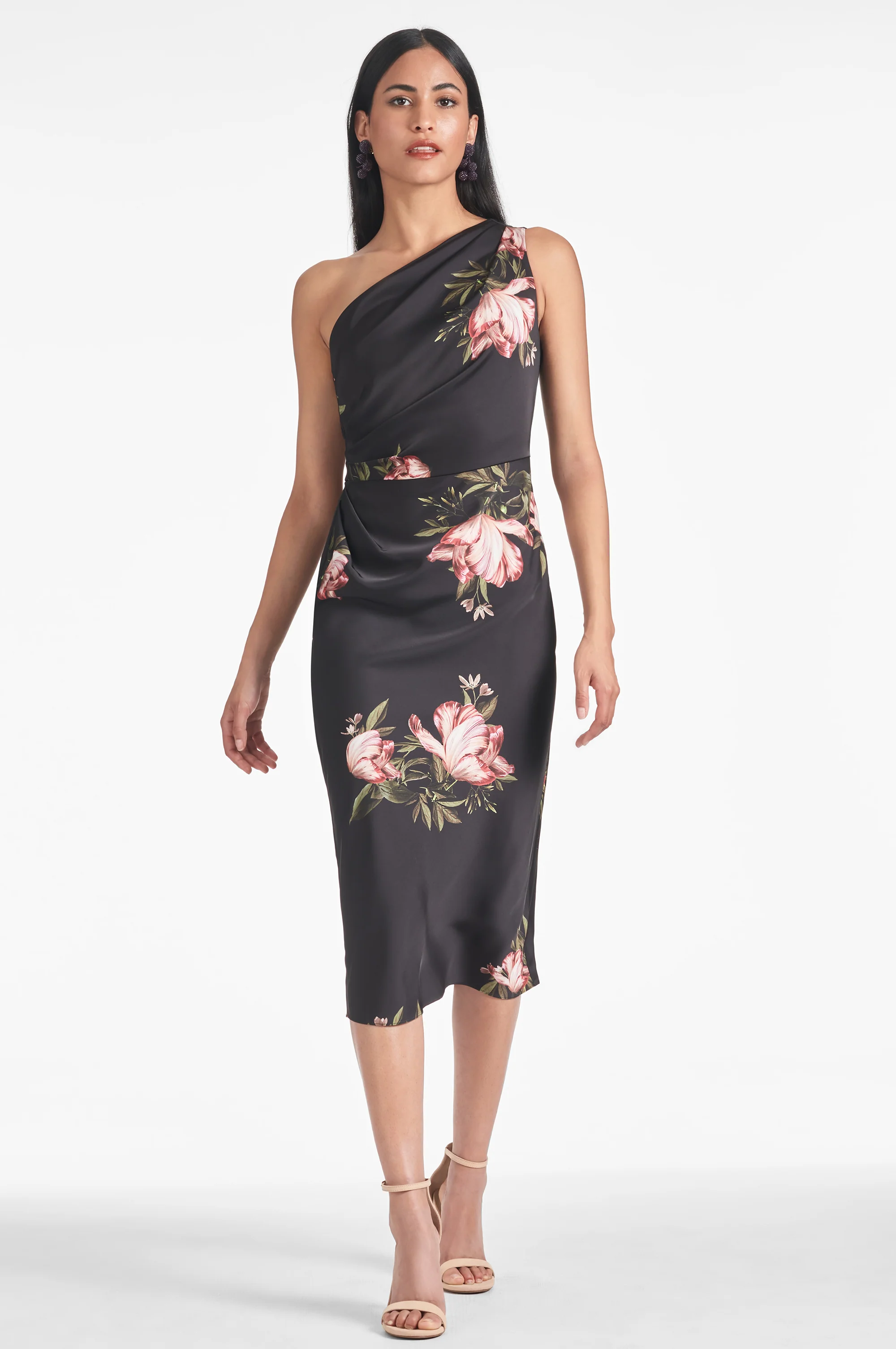 CARMEN DRESS - NOIR BLOSSOM - FINAL SALE - Image 2
