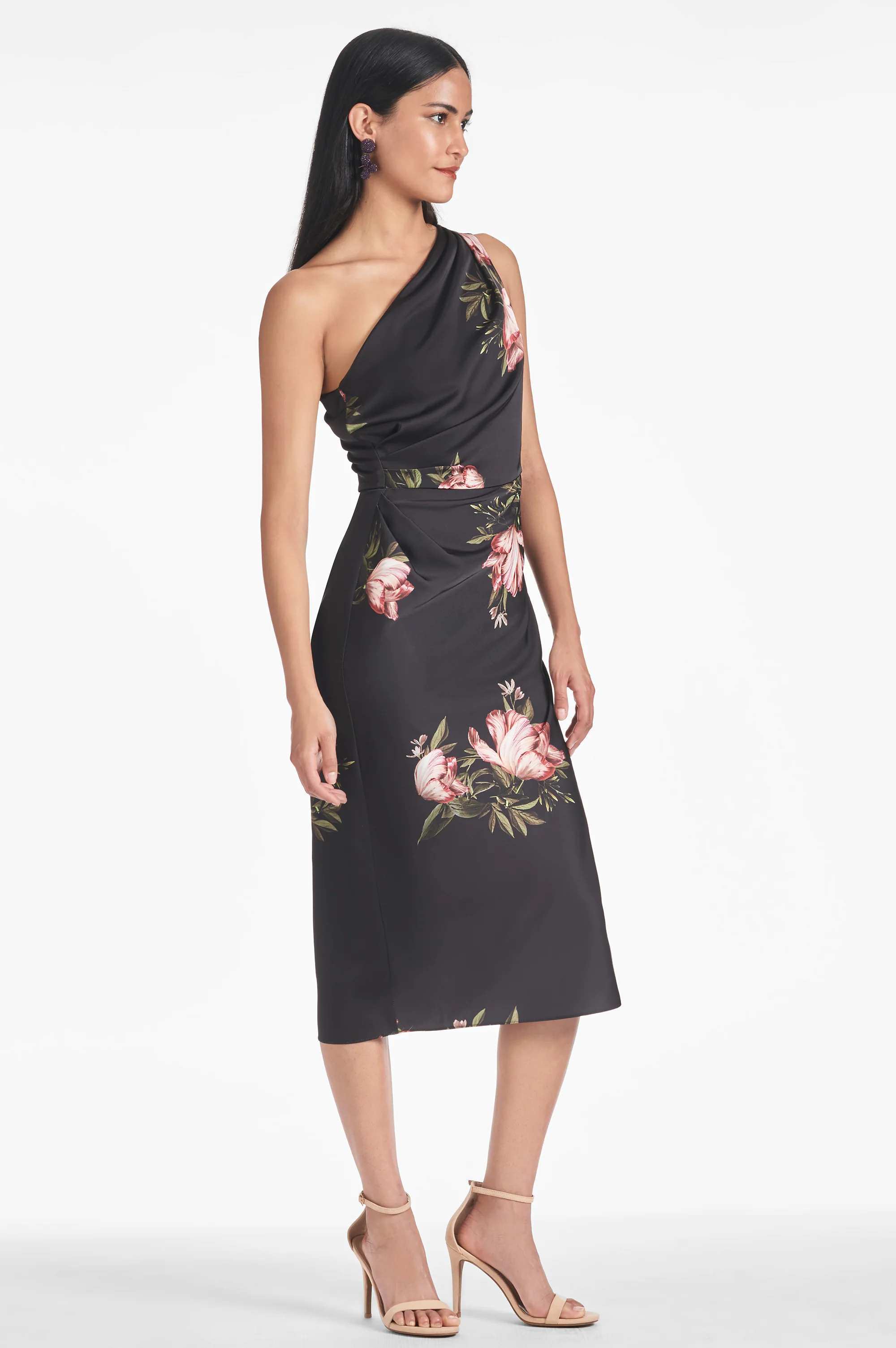 CARMEN DRESS - NOIR BLOSSOM - FINAL SALE - Image 3