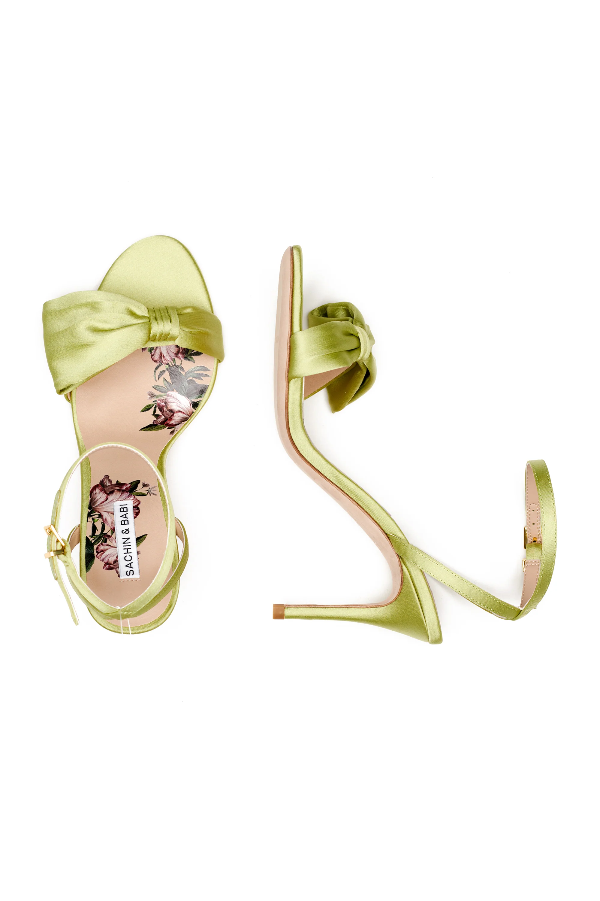 CHELSEA OBI-BOW OPEN TOE - ELECTRIC LIME