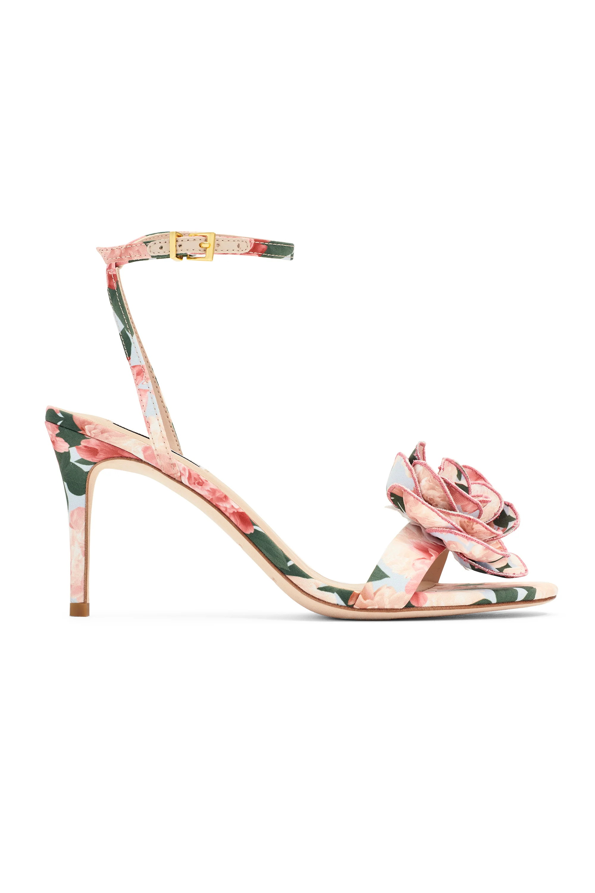 CHELSEA WITH ROSE OPEN TOE - PEACH PEONIES - Image 3