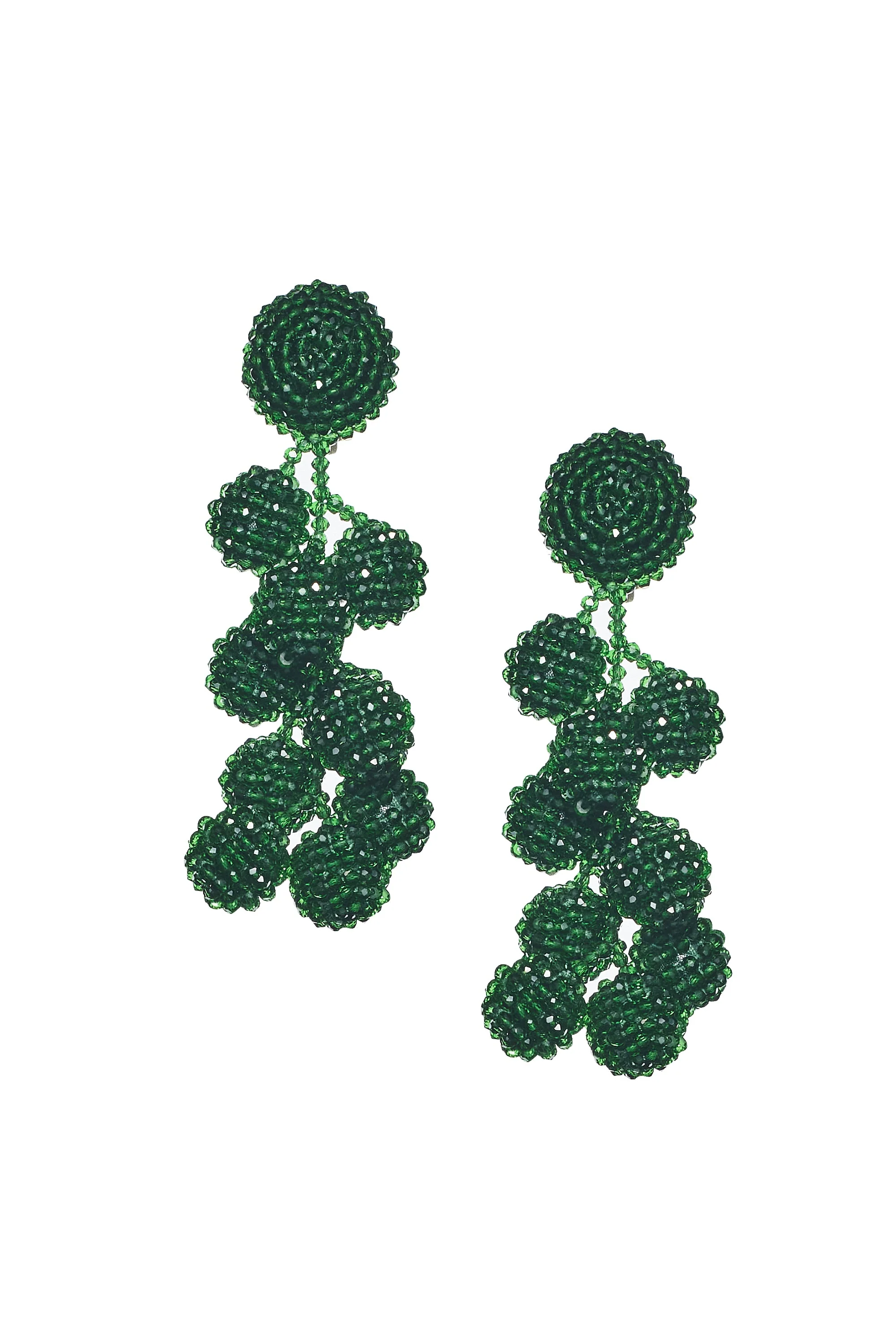 COCONUTS EARRINGS - EMERALD - Image 2
