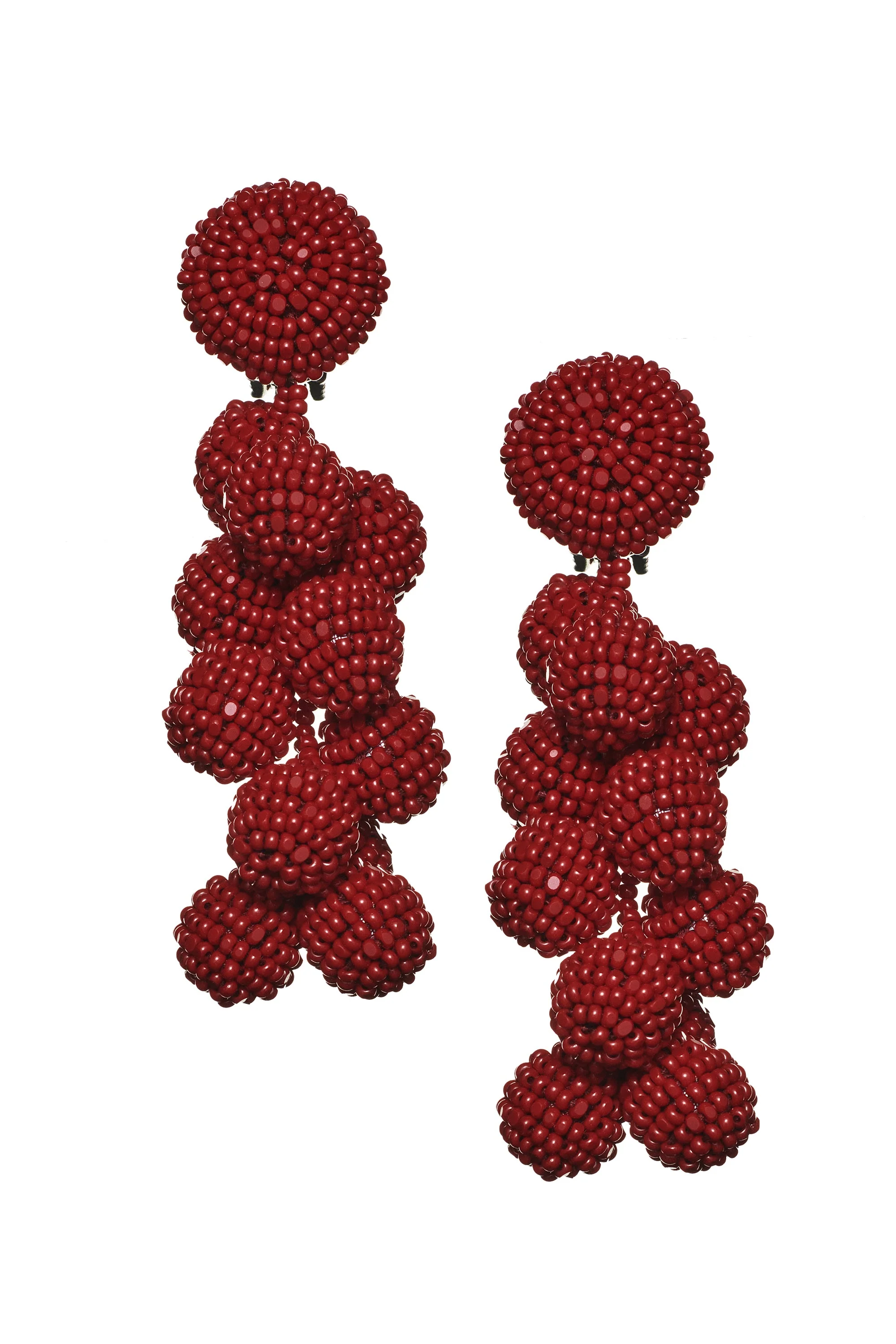 COCONUTS EARRINGS - MERLOT - Image 2