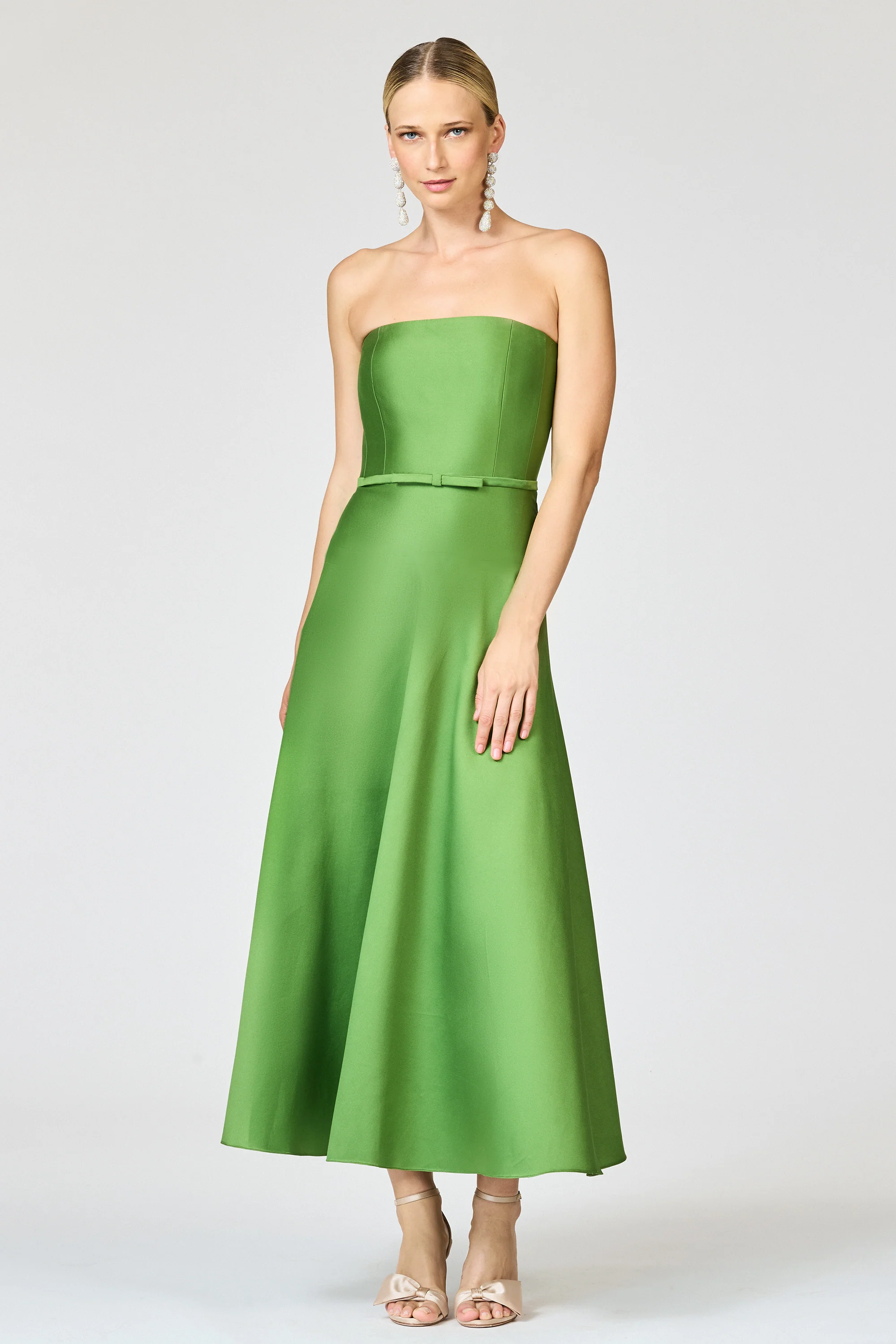 DARIAN DRESS - GREEN GARNET