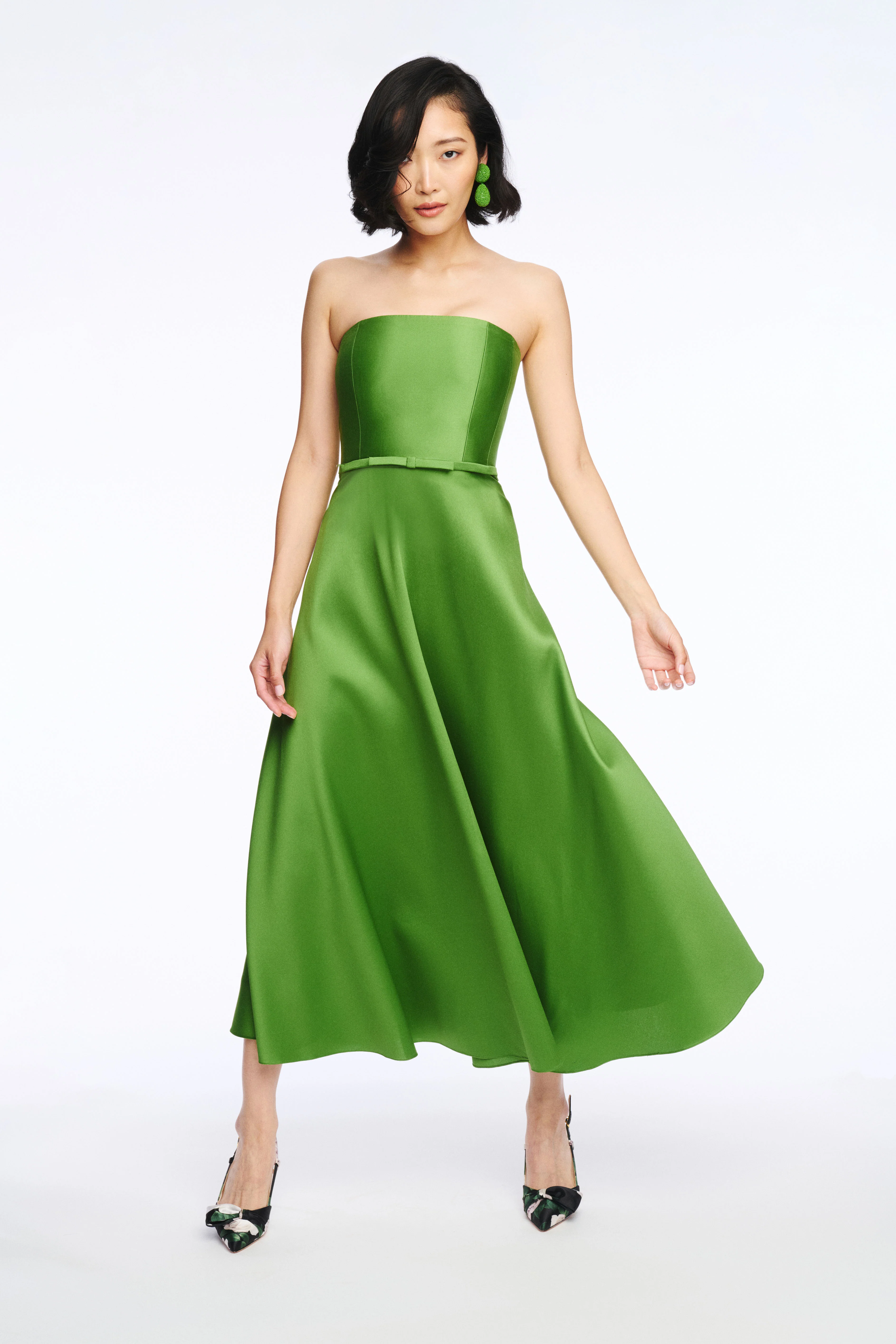 DARIAN DRESS - GREEN GARNET - Image 2