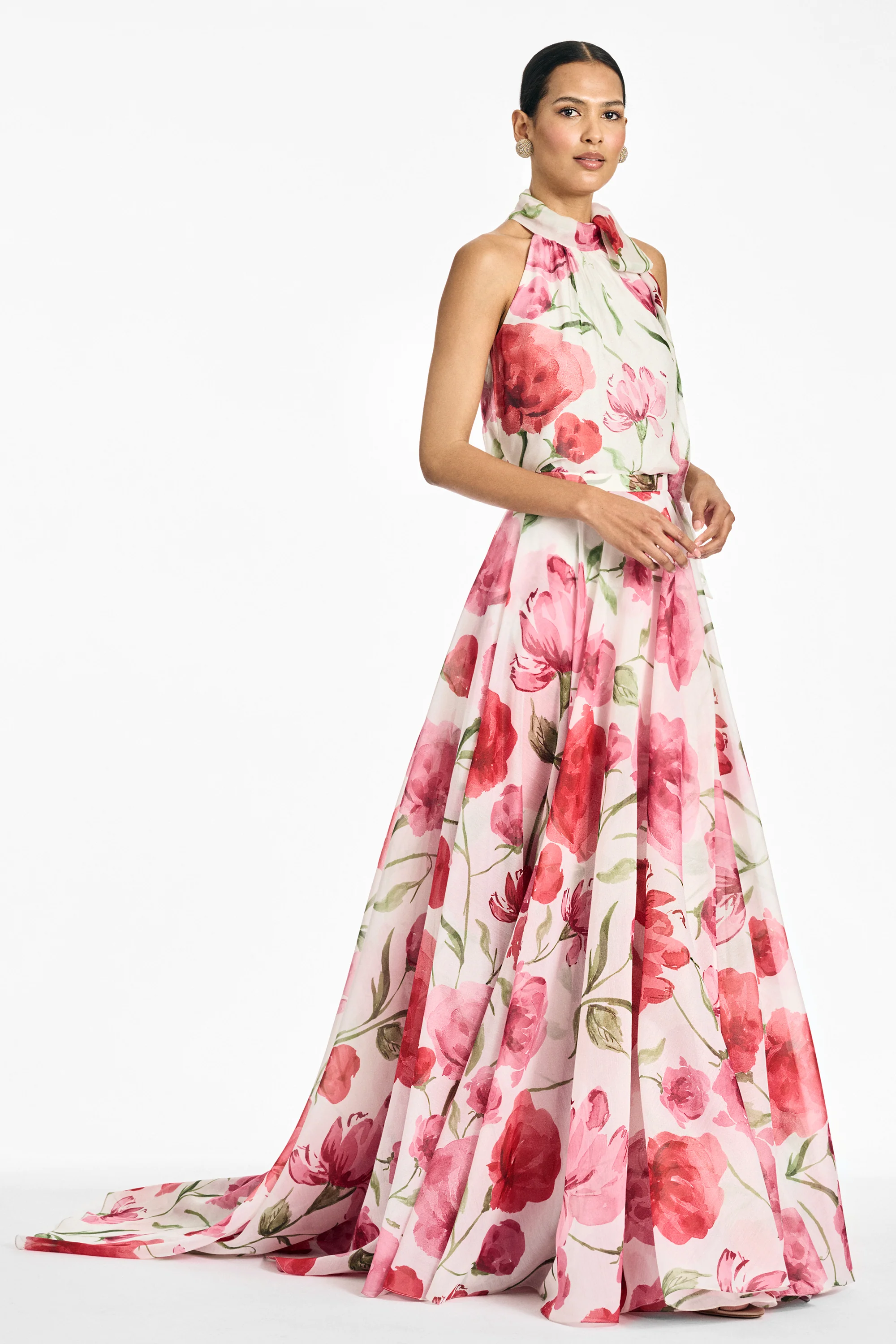 DEIRDRE TOP - GRANDE WATERCOLOR POPPIES - Image 5