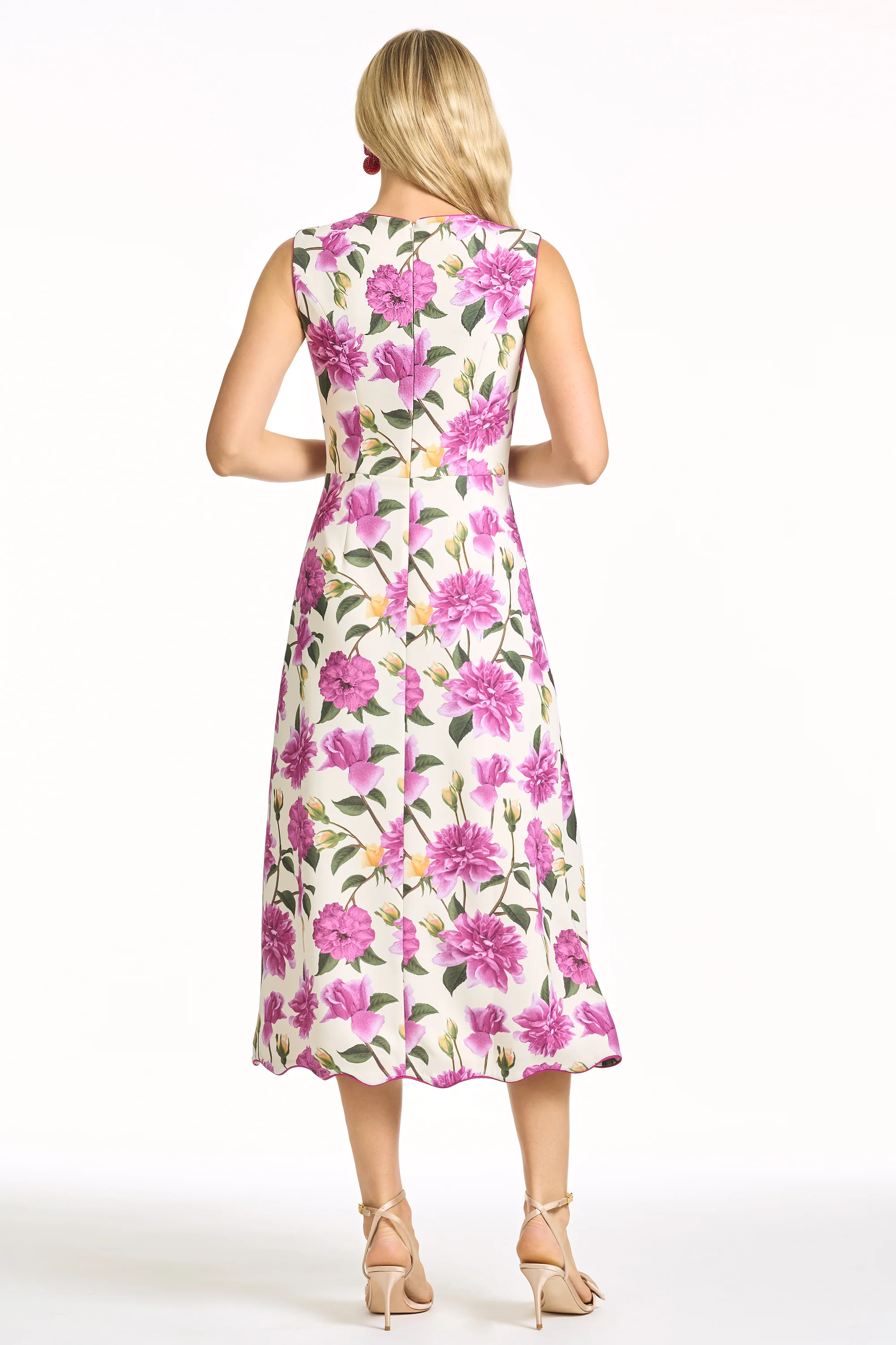 DEVON DRESS - AZALEA PINK PEONY - Image 4