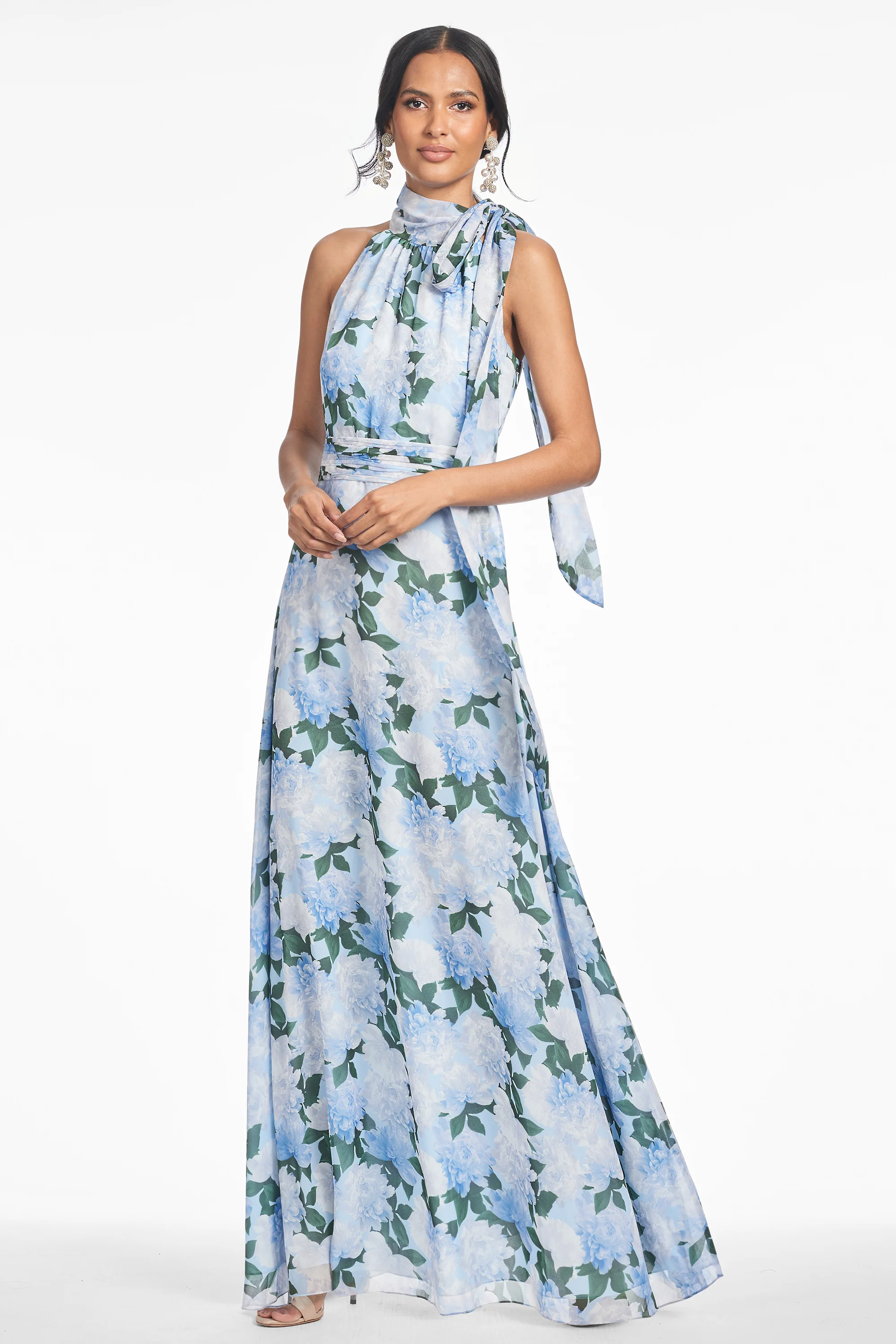 DIANA GOWN - GLACIAL PEONIES