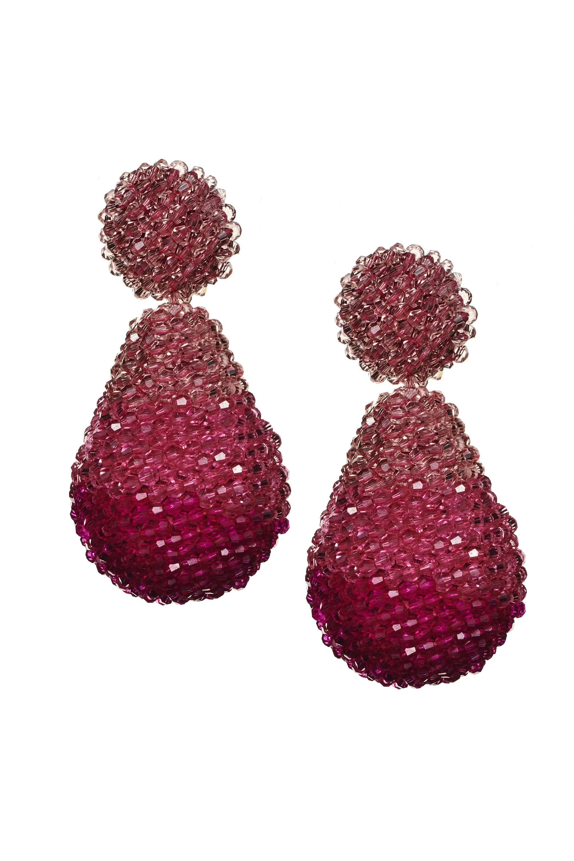 ELISE EARRINGS - RASPBERRY - Image 2