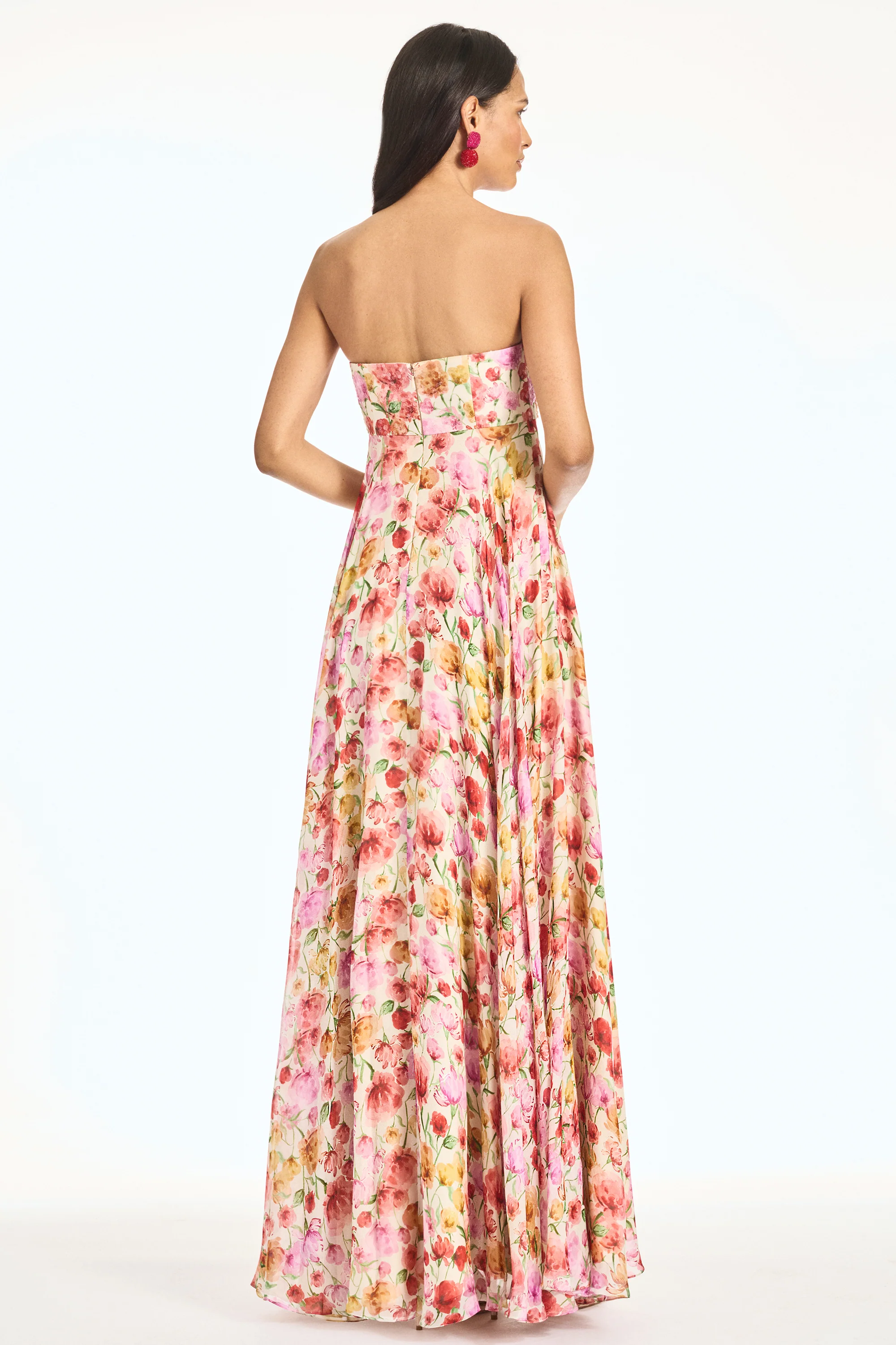 EMBELLISHED AMES GOWN - SUNSET POPPIES - Image 5
