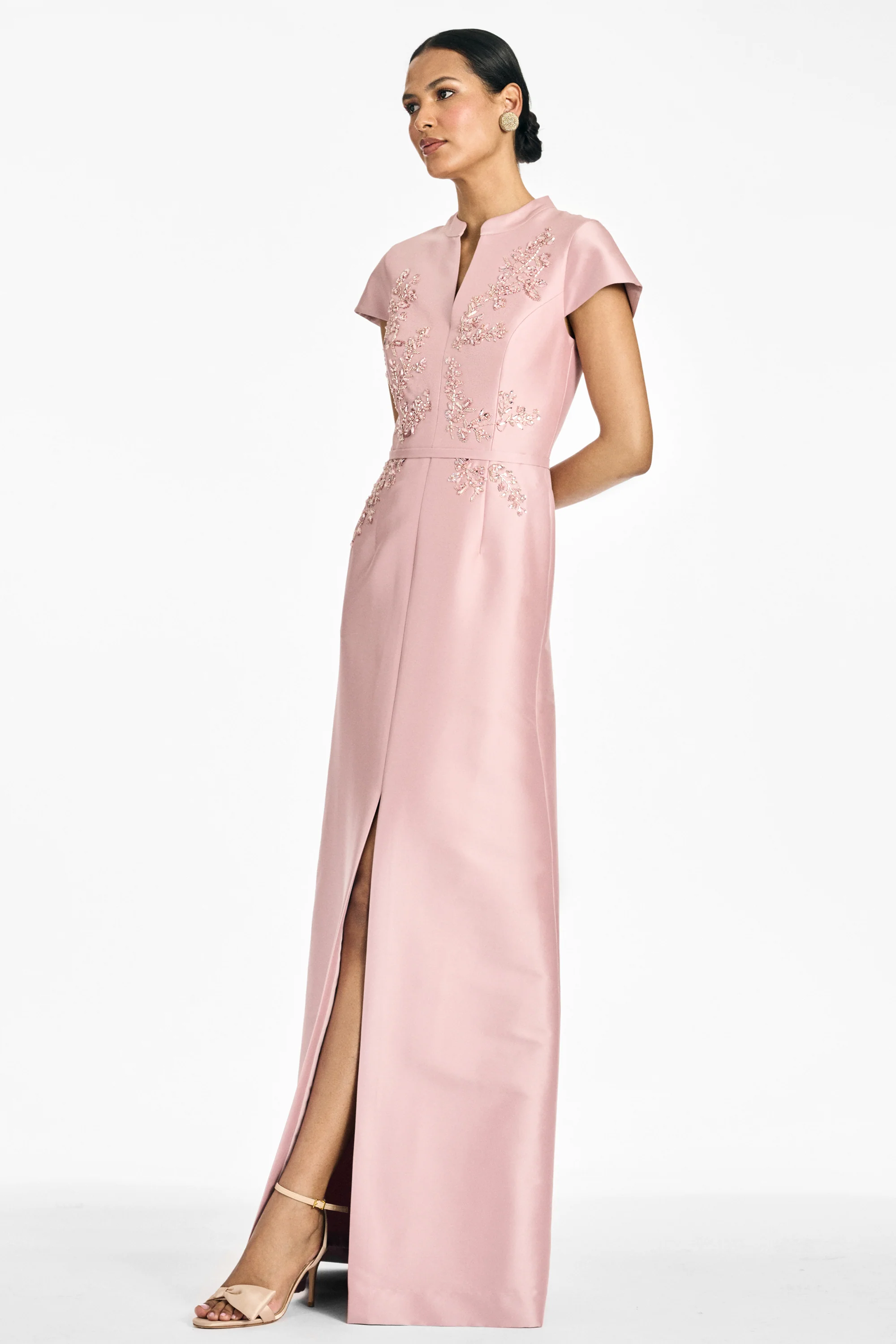 EMBELLISHED CHARLOTTE GOWN - ROSE QUARTZ - Image 7