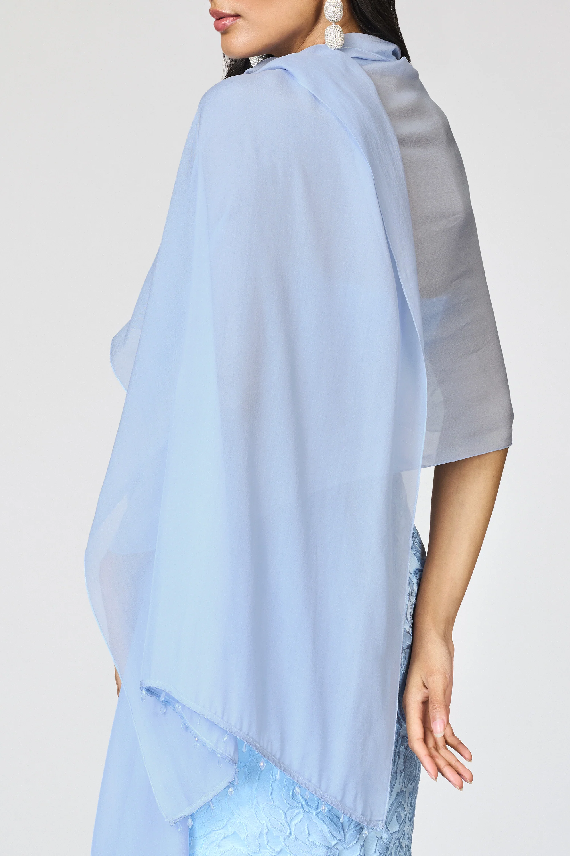EMBELLISHED EMMY SCARF - ICE BLUE - Image 2