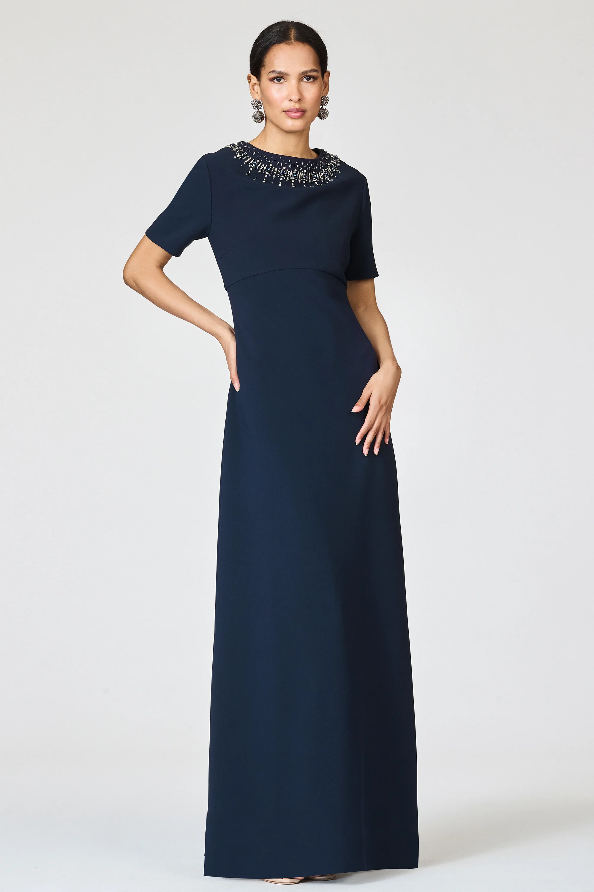 EMBELLISHED FRANCA GOWN - MIDNIGHT - FINAL SALE - Image 6