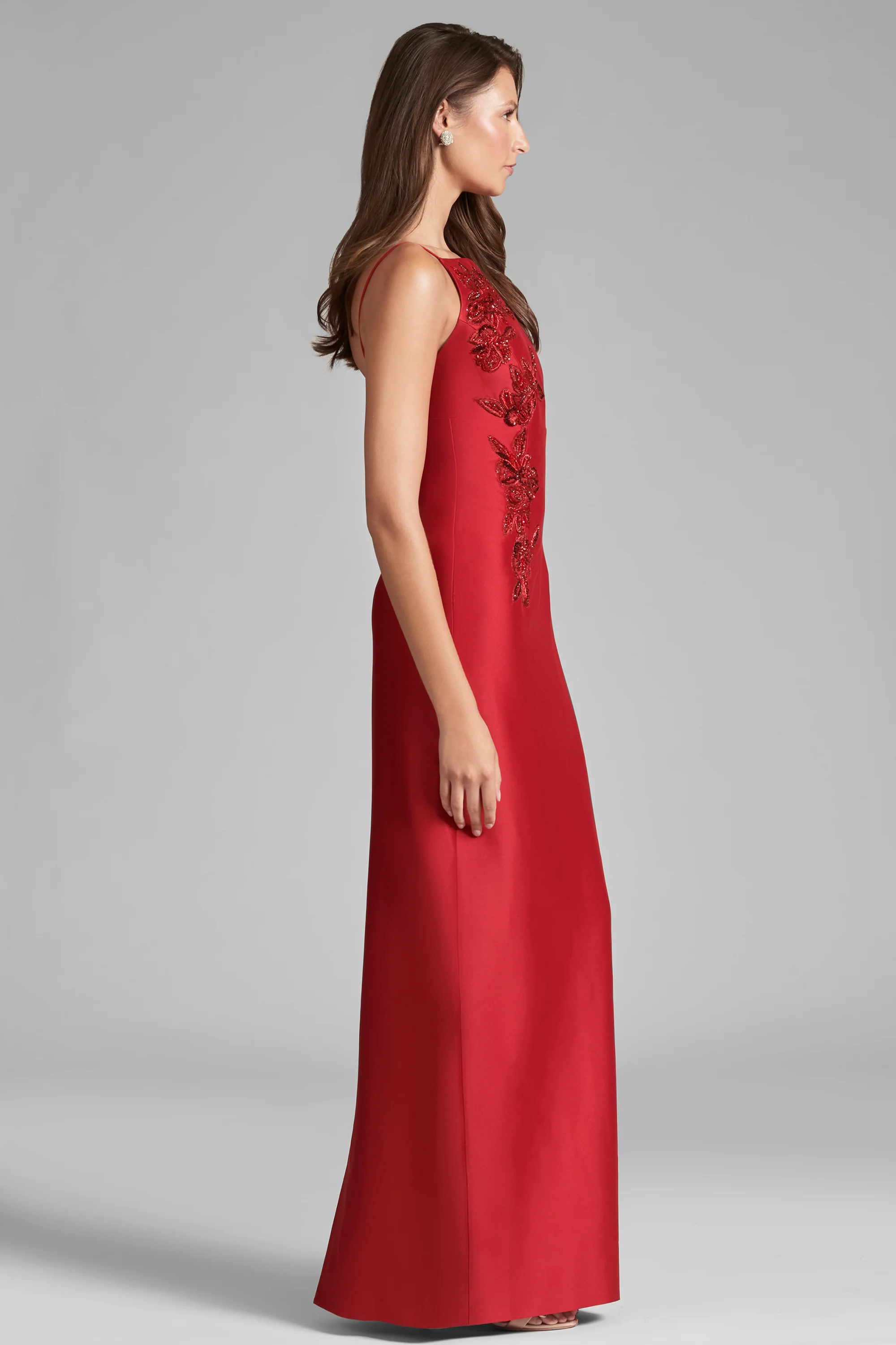 EMBELLISHED PRYCE GOWN - HOLLY RED - FINAL SALE - Image 2