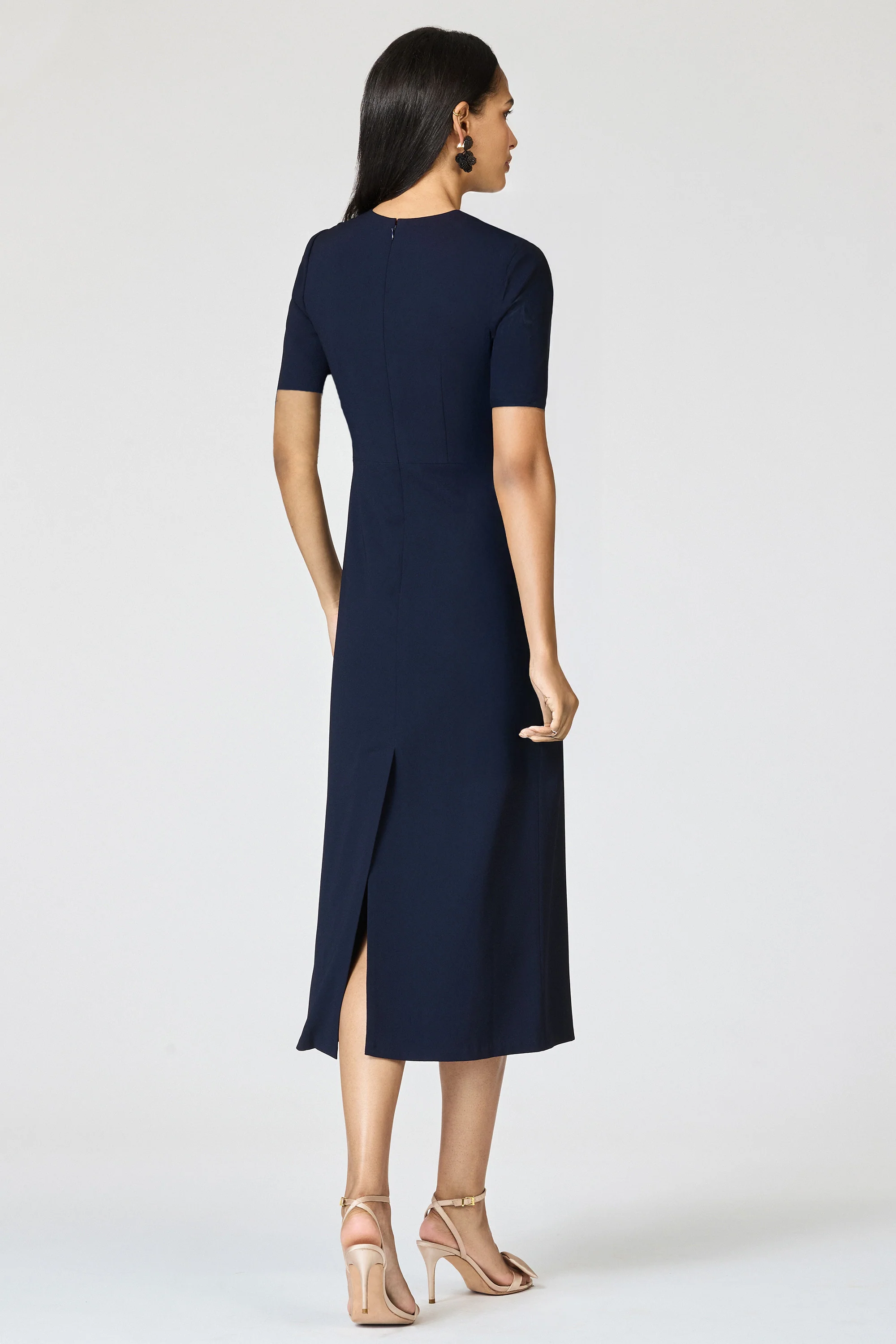 EMBELLISHED TAMARA DRESS - CRYSTAL FLORAL MIDNIGHT - Image 4