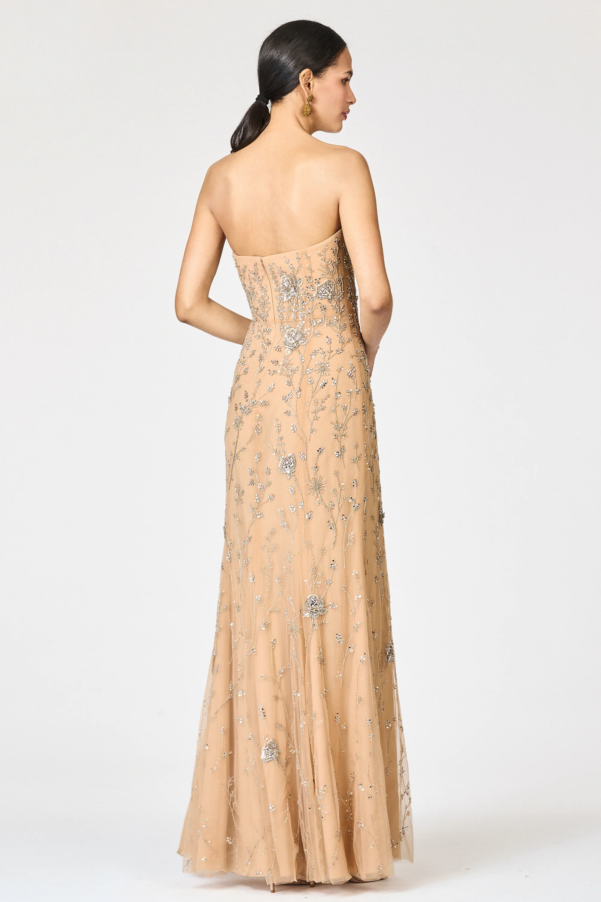 EMBELLISHED VIENNA GOWN - FAWN - Image 6