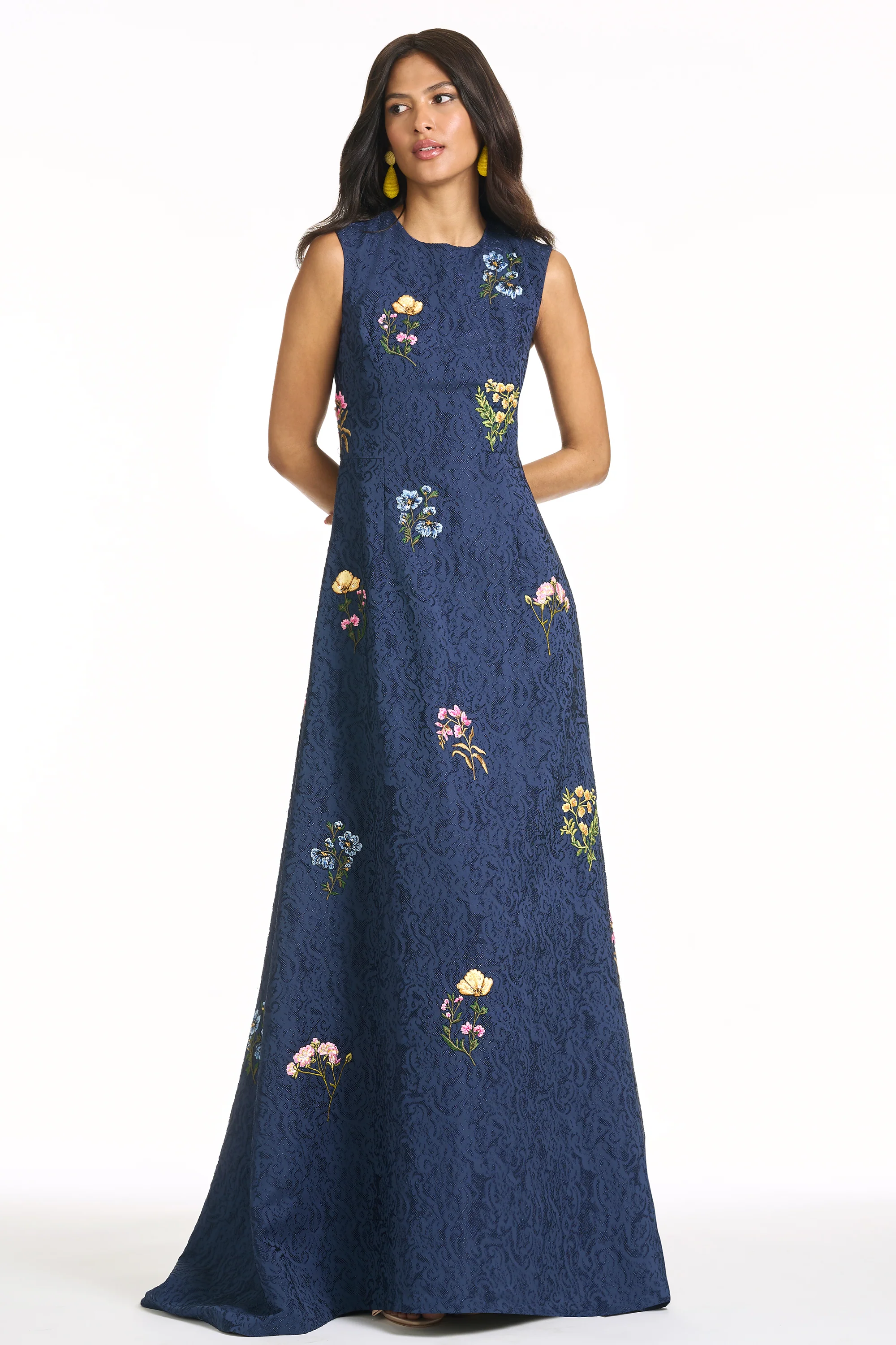EMBROIDERED RANI GOWN - MIDNIGHT - Image 2