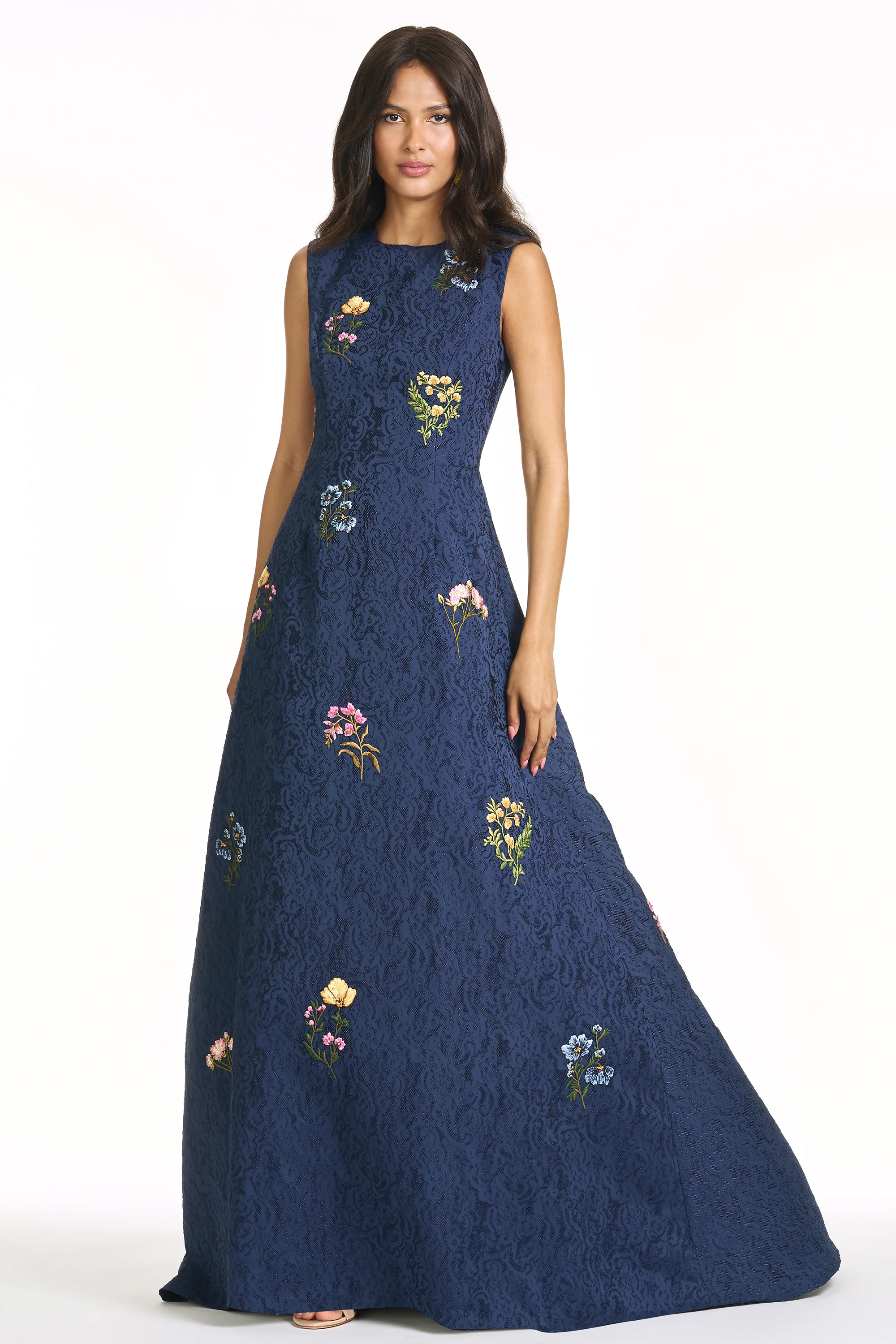 EMBROIDERED RANI GOWN - MIDNIGHT - Image 5