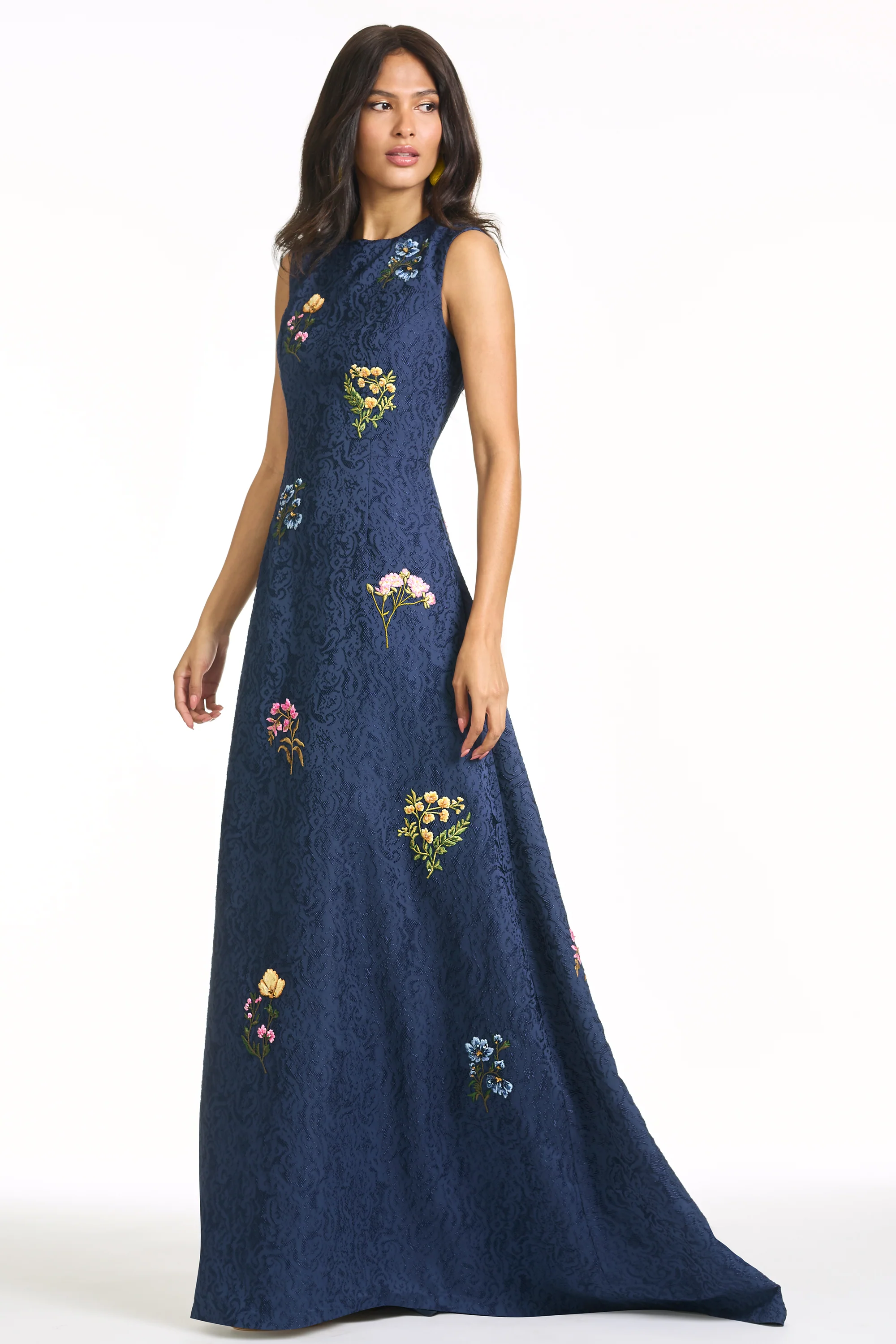 EMBROIDERED RANI GOWN - MIDNIGHT - Image 6