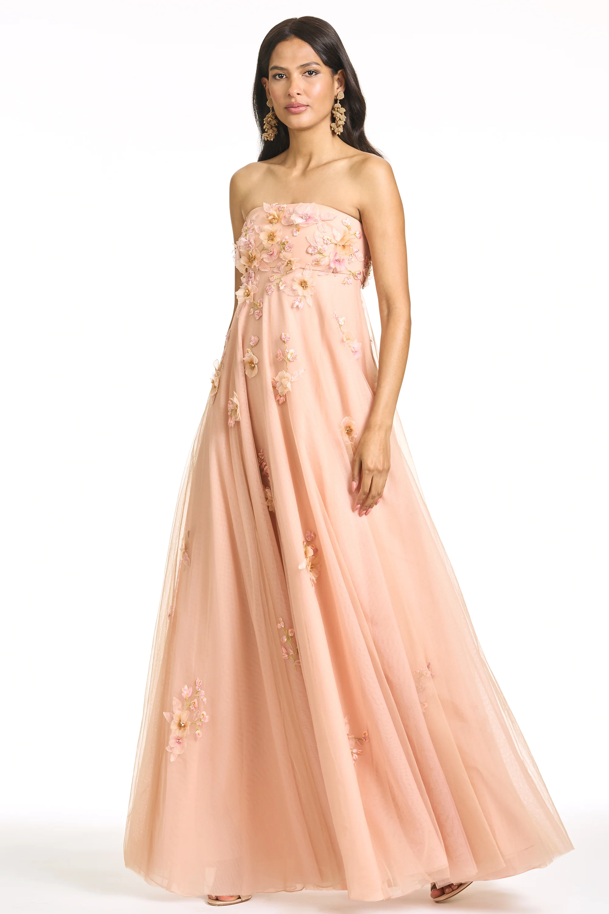 EMBROIDERED SCARLETT GOWN - BLUSH - Image 3