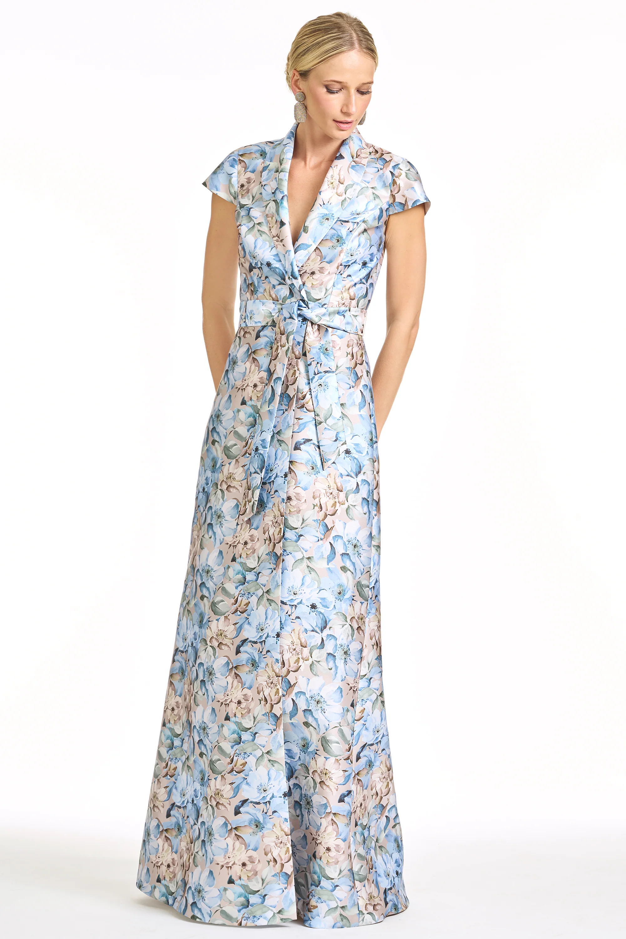 ETIENNE GOWN - WATERCOLOR GERNAIUM