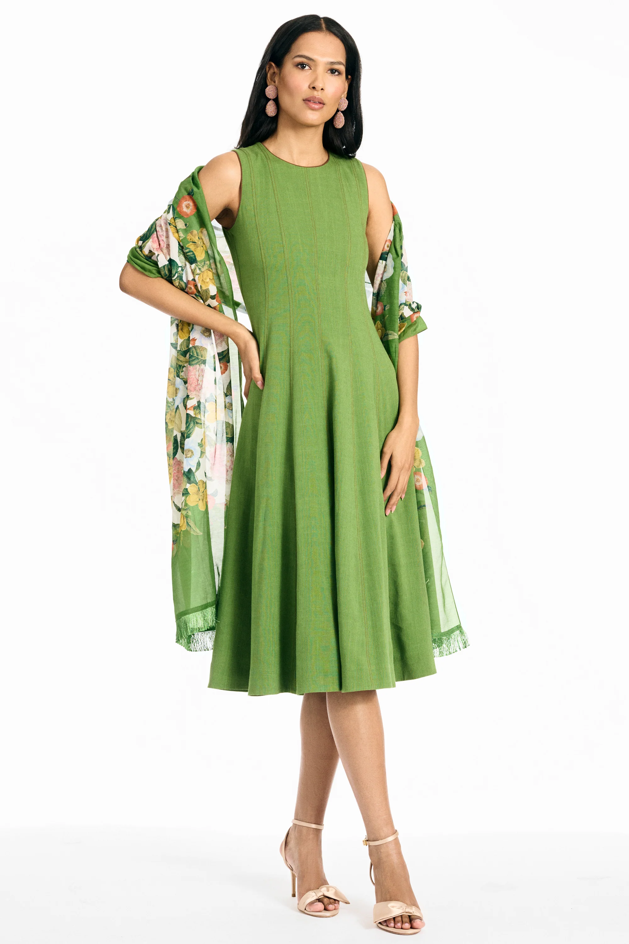 FLORIE SCARF - GREEN GARDENS - Image 2