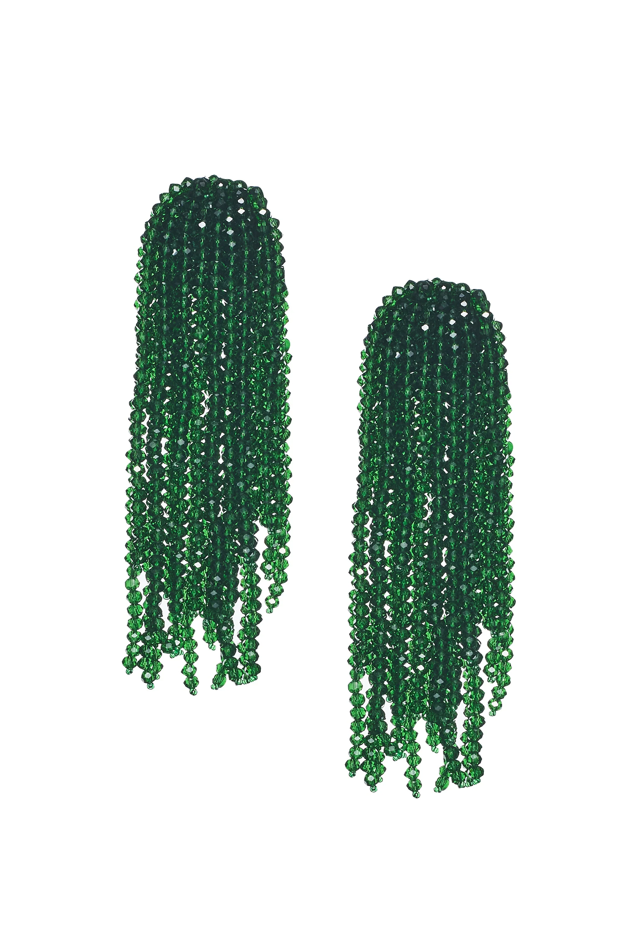 FOUNTAIN EARRINGS - EMERALD - Image 2