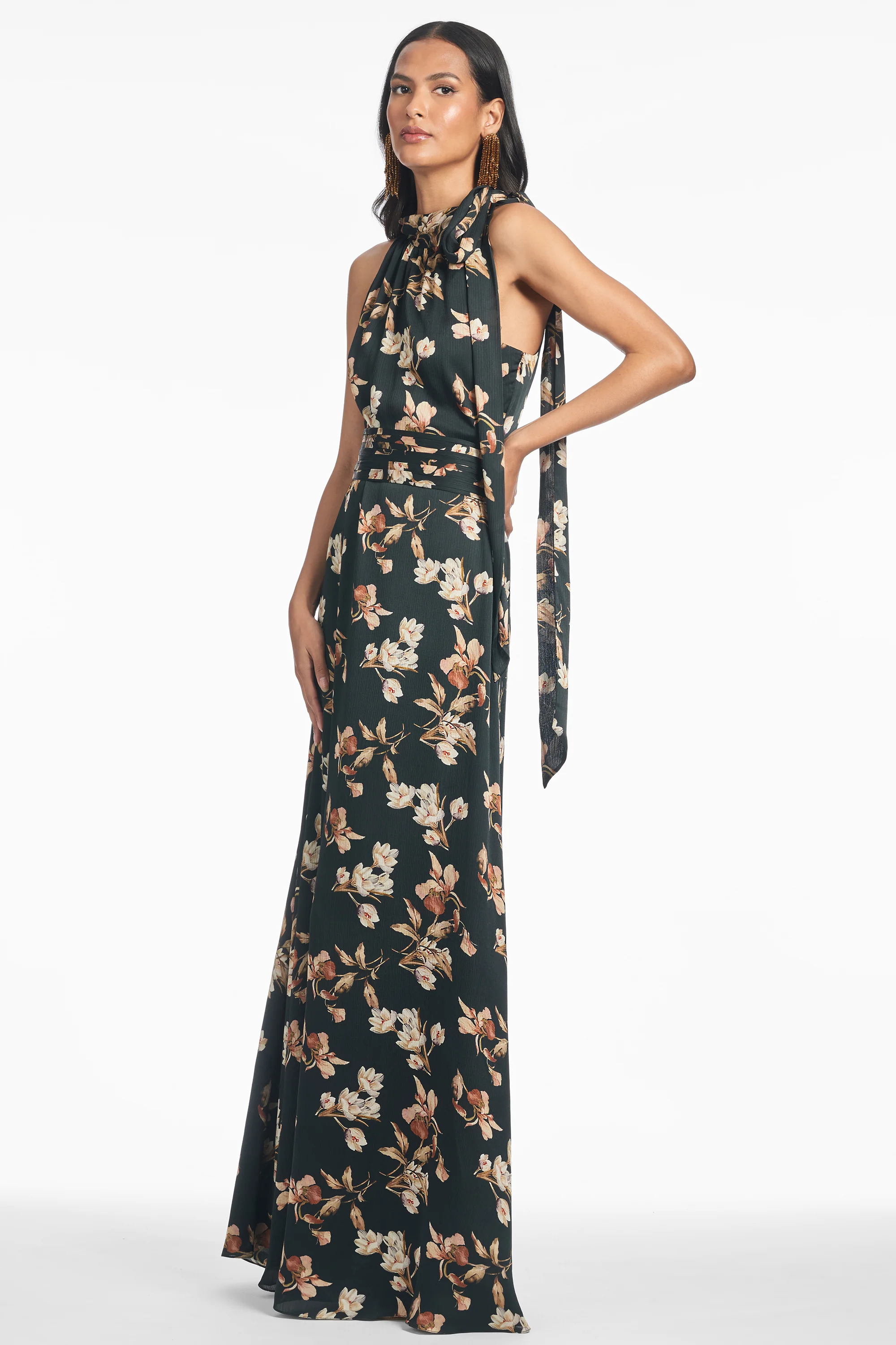 KAYLA GOWN - BLACK VENETIA PETAL - FINAL SALE - Image 2