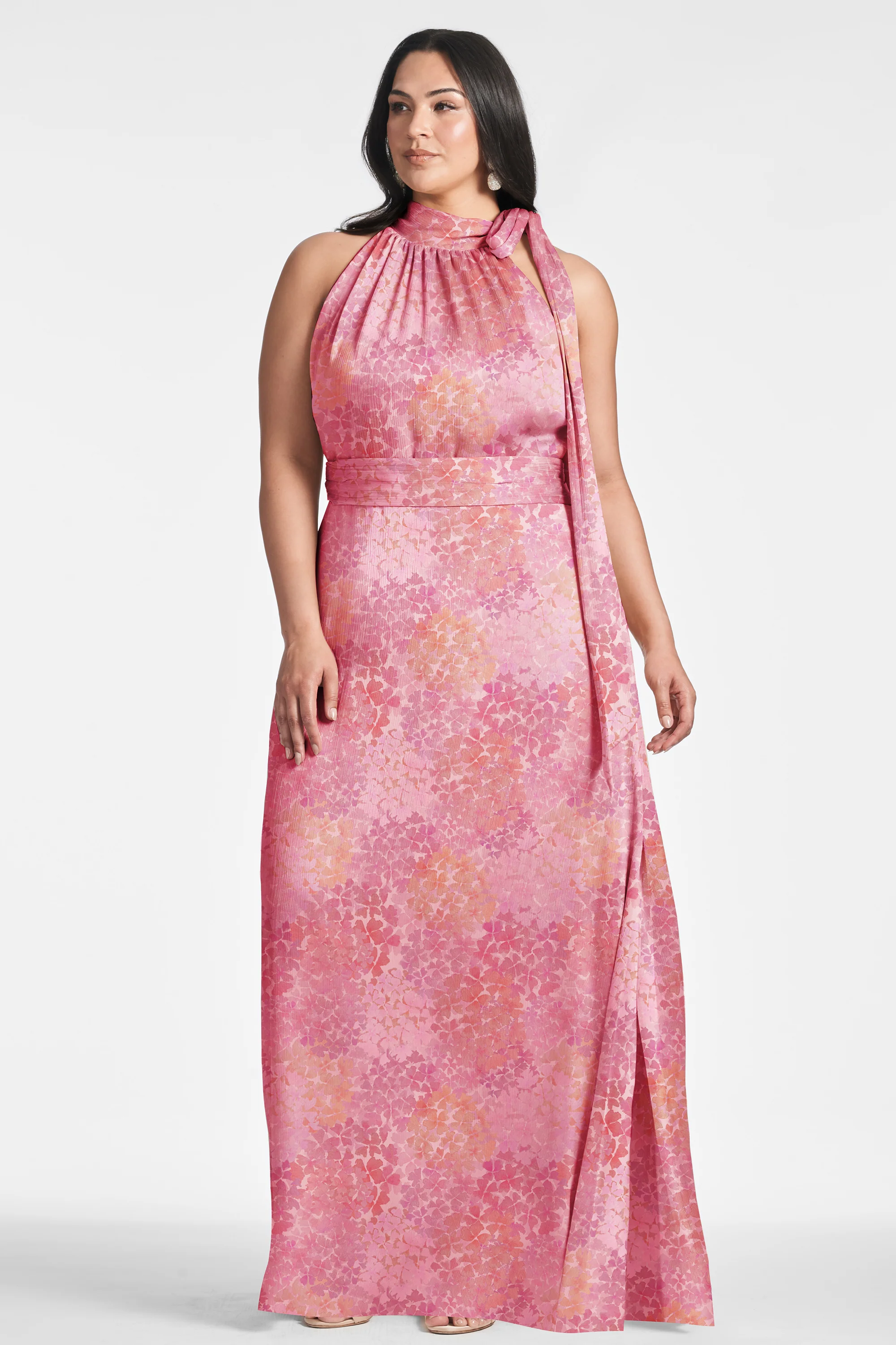 KAYLA GOWN - PASTEL SUNSET HYDRANGEA - FINAL SALE - Image 4