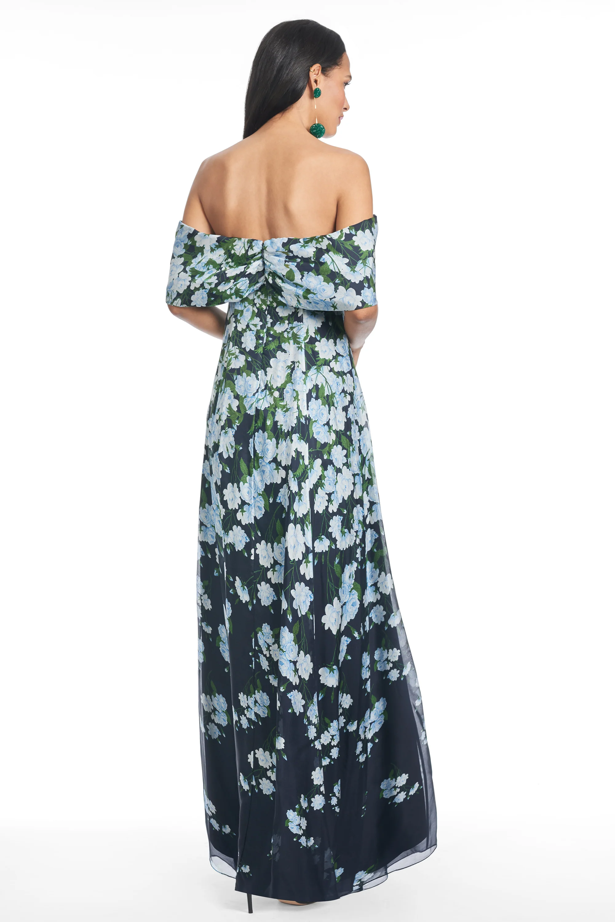 KENNEDY GOWN - NAVY DEGRADE FLORALS - Image 3