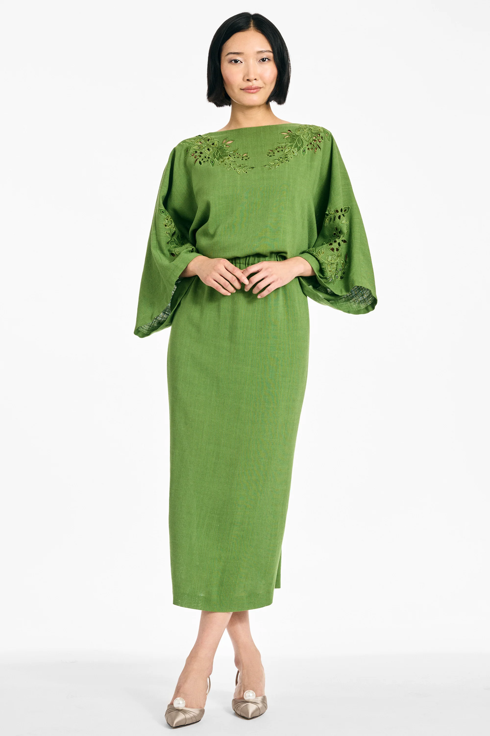 KIERA DRESS - FERN GREEN - Image 4
