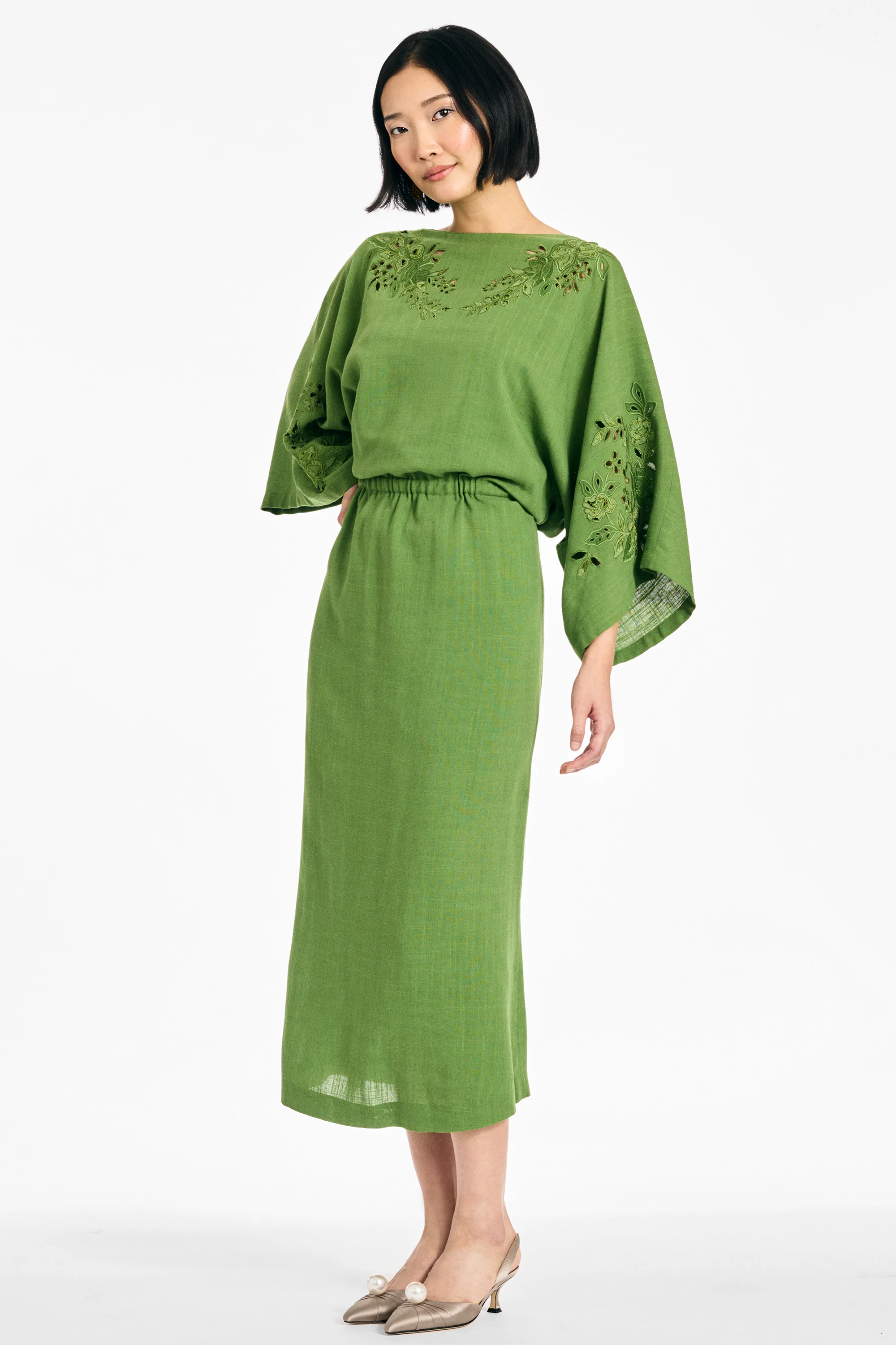 KIERA DRESS - FERN GREEN - Image 7