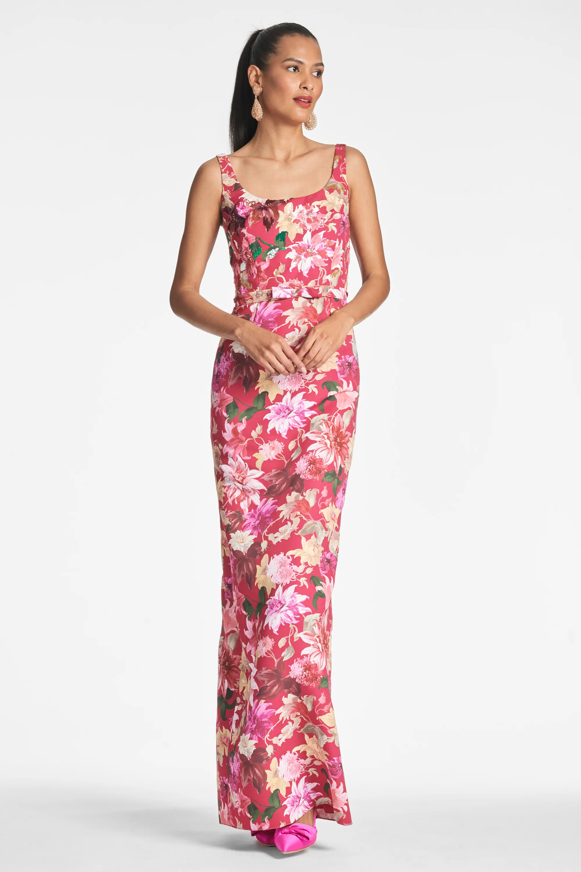 LANA GOWN - DEEP PINK DAHLIA - FINAL SALE